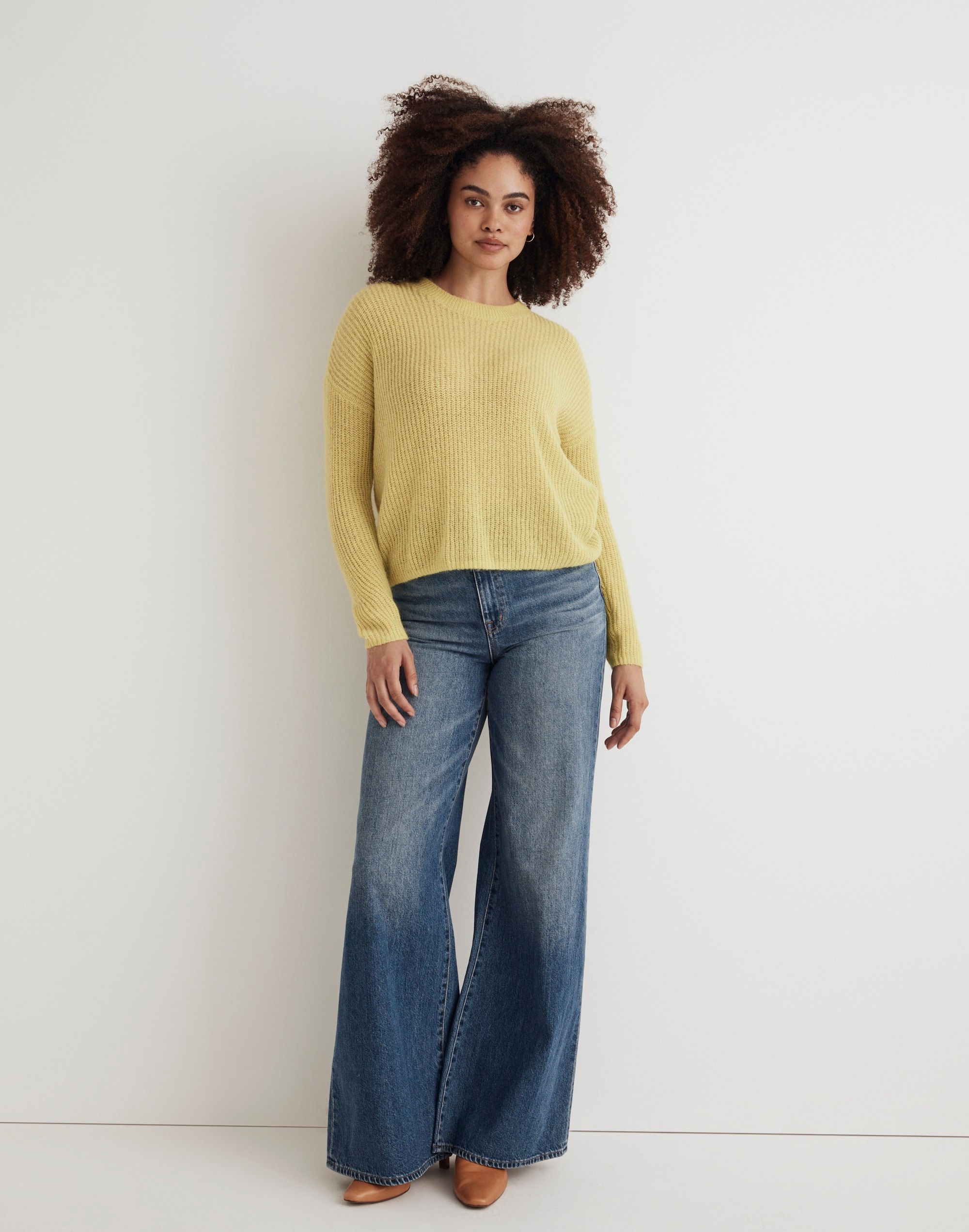 Ribbed Crewneck Sweater