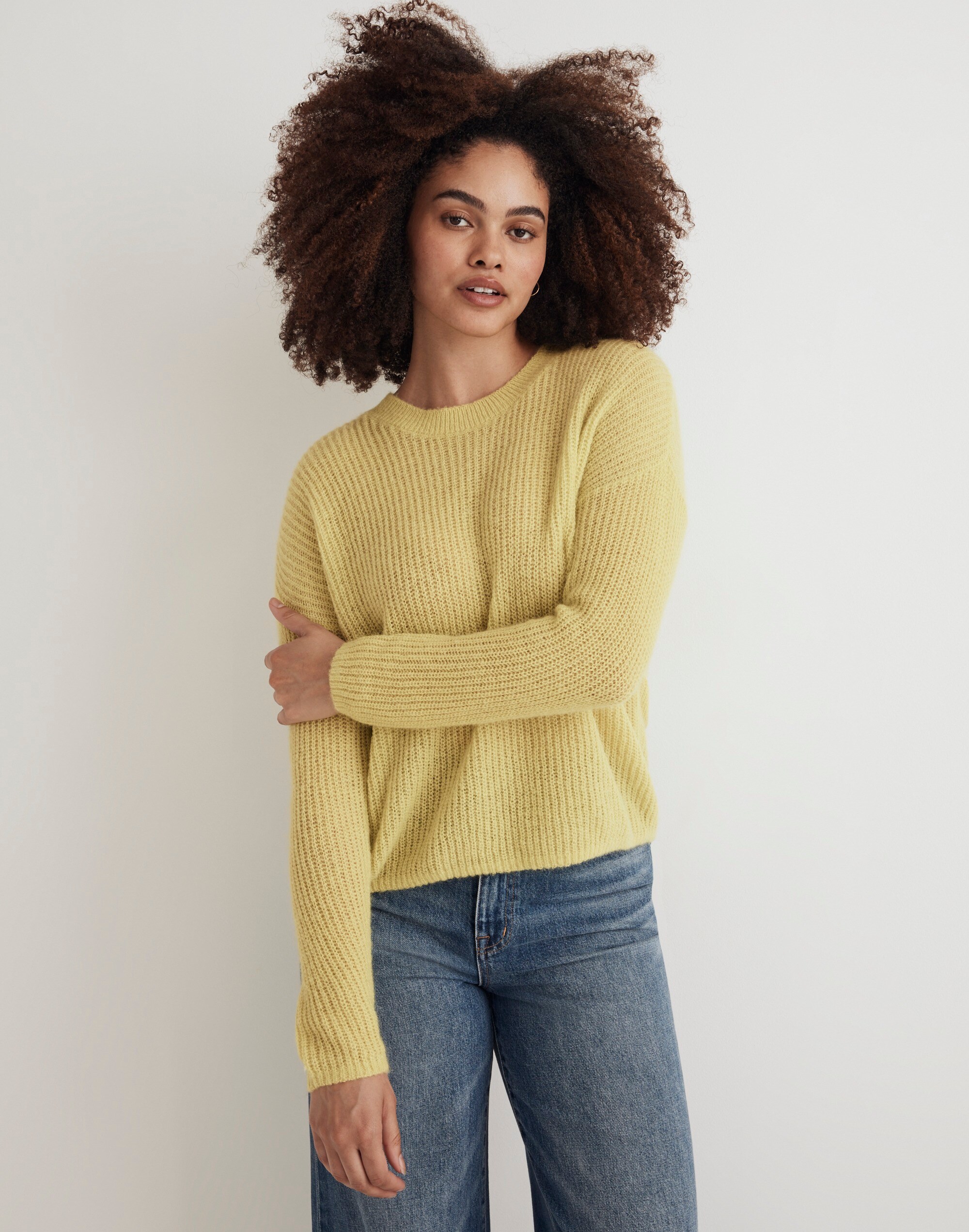 Ribbed Crewneck Sweater