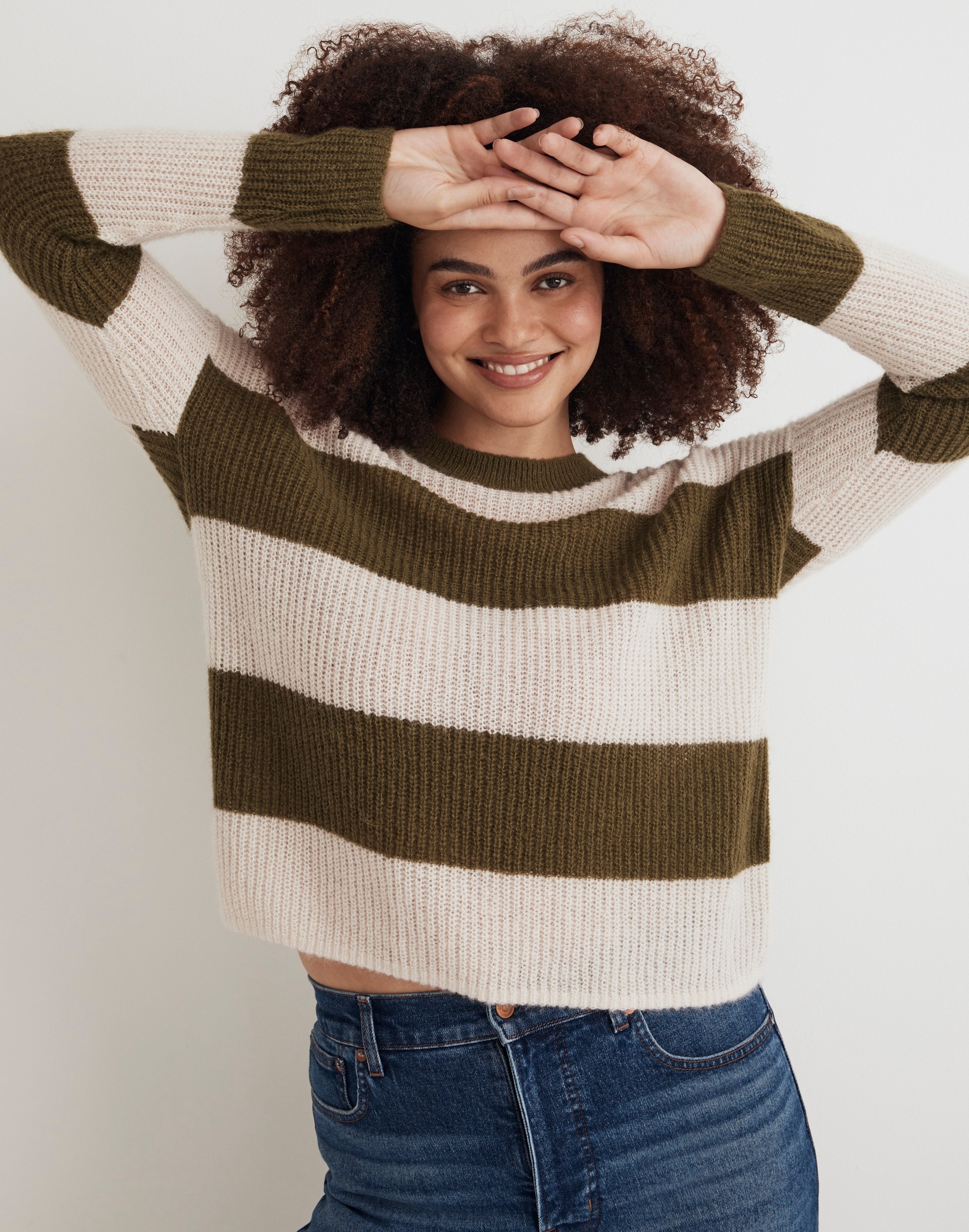 Ribbed Crewneck Sweater