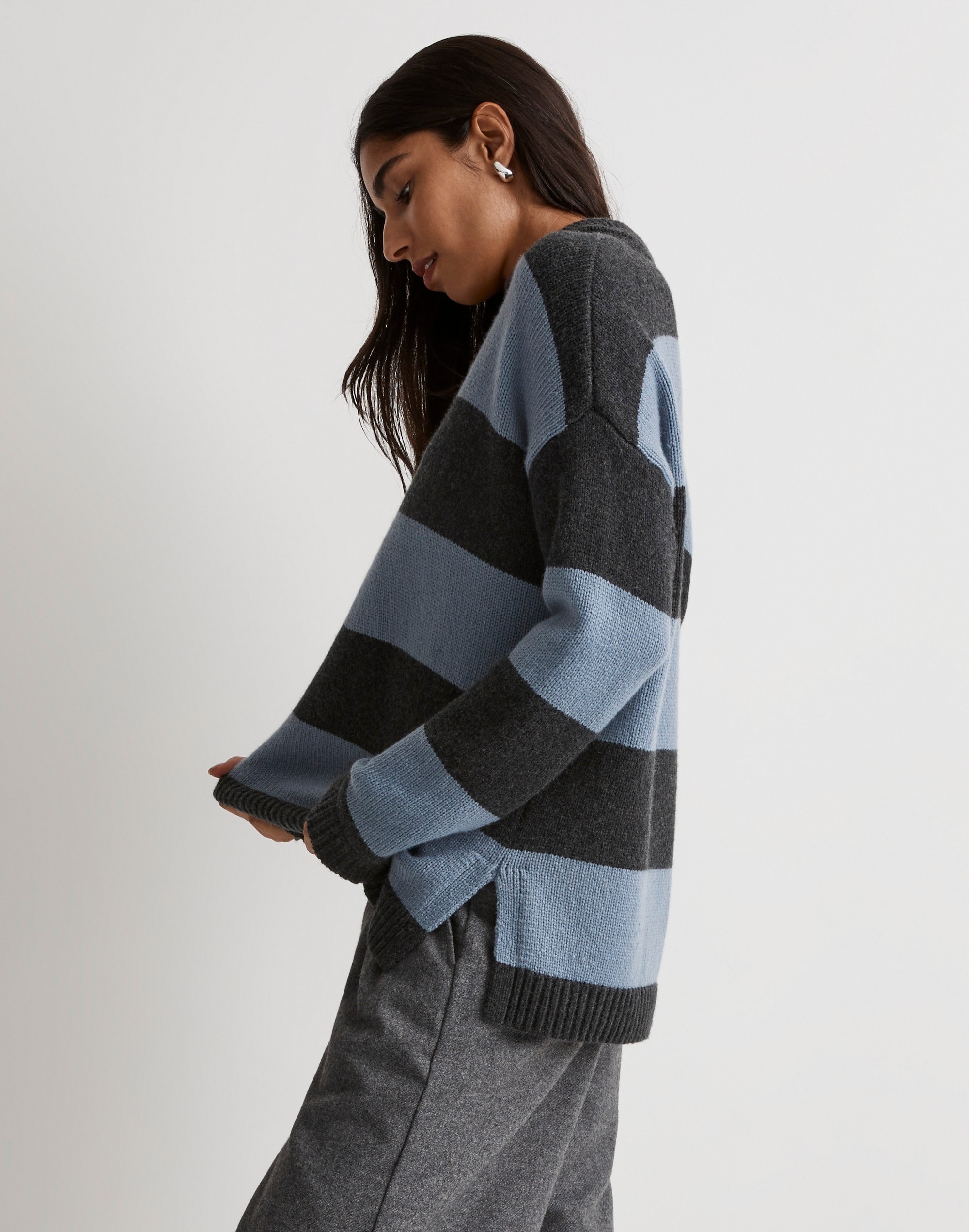 Rugby Stripe Polo Sweater