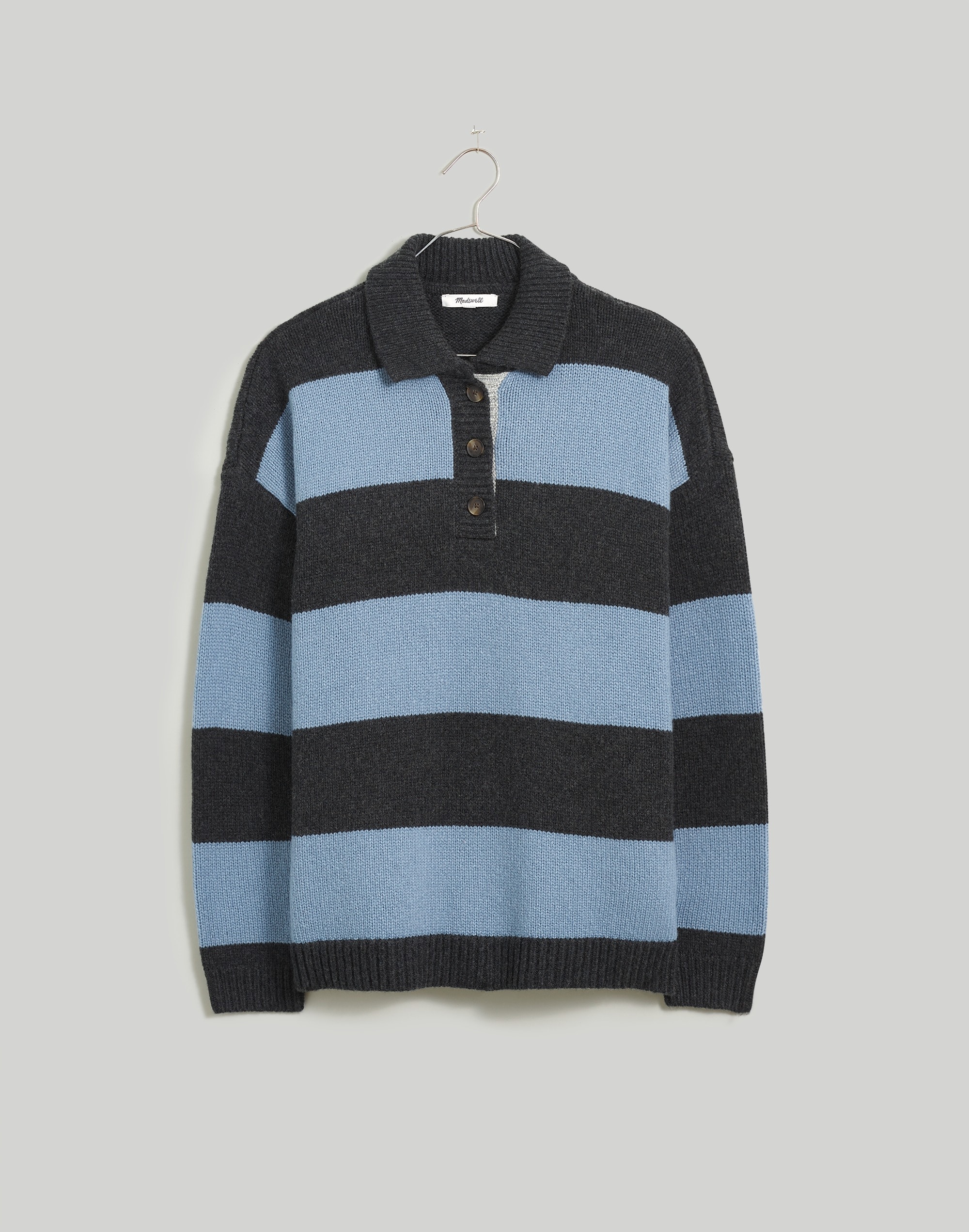 Rugby Stripe Polo Sweater