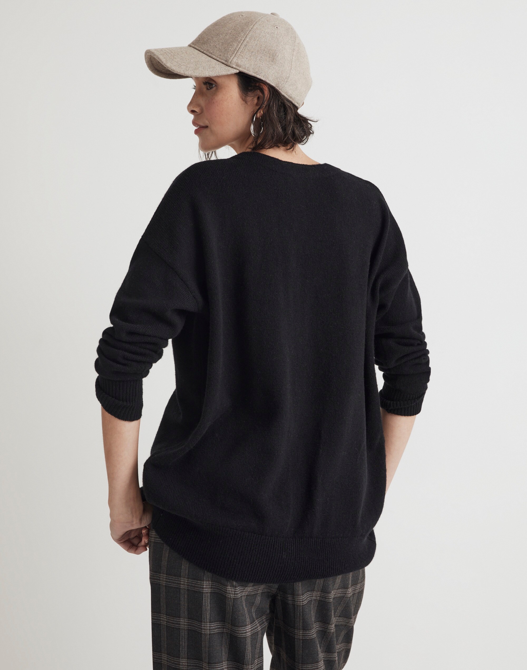 V-Neck Relaxed Cardigan