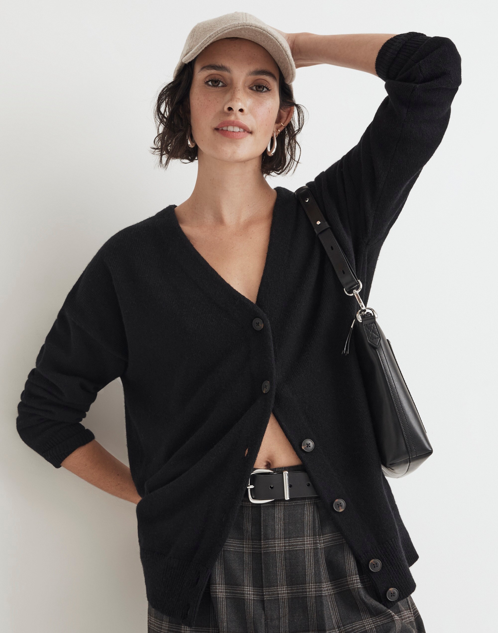 V-Neck Relaxed Cardigan