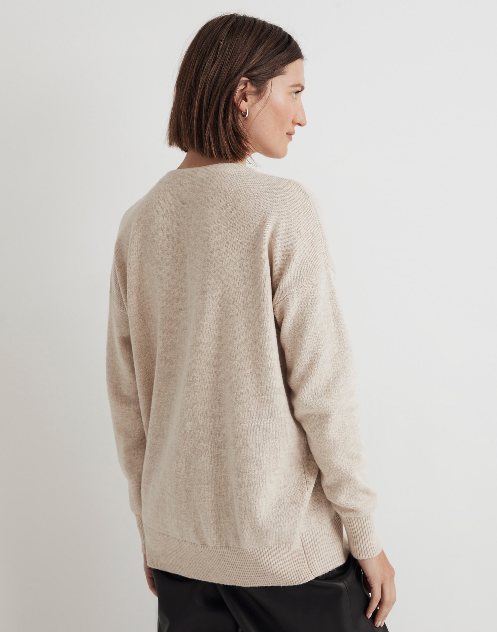 V-Neck Relaxed Cardigan