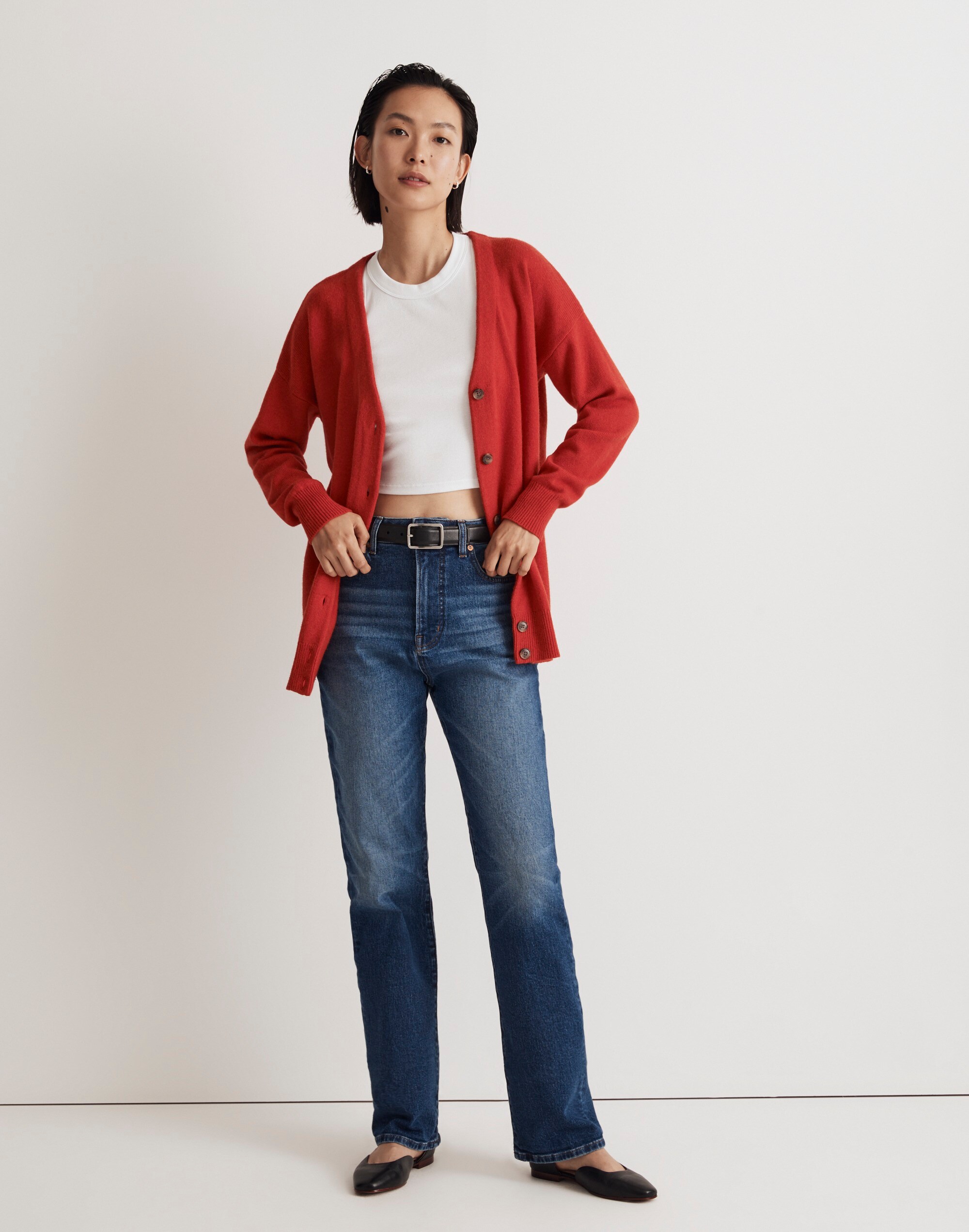 Classic V Neck Cardigan