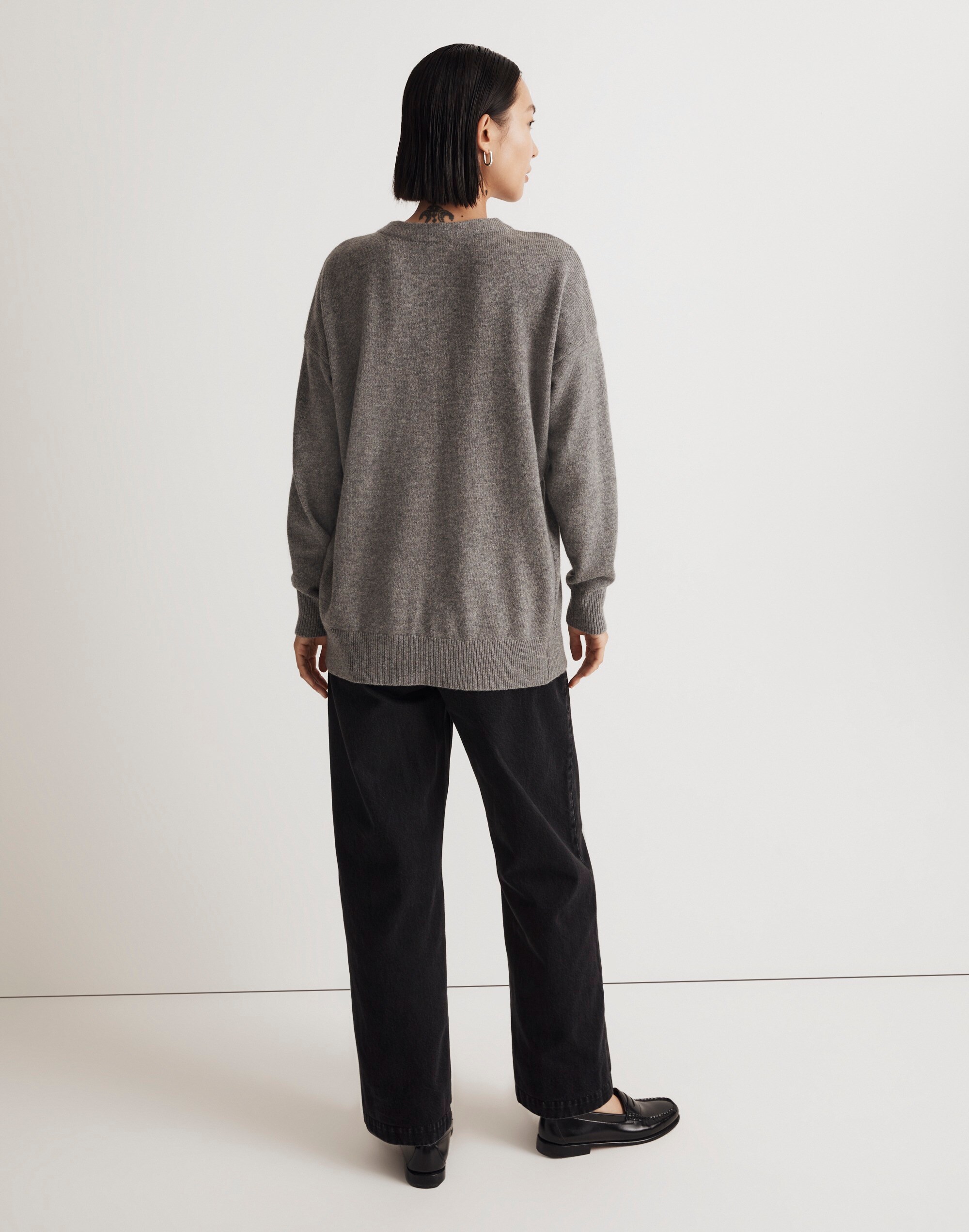 V-Neck Relaxed Cardigan