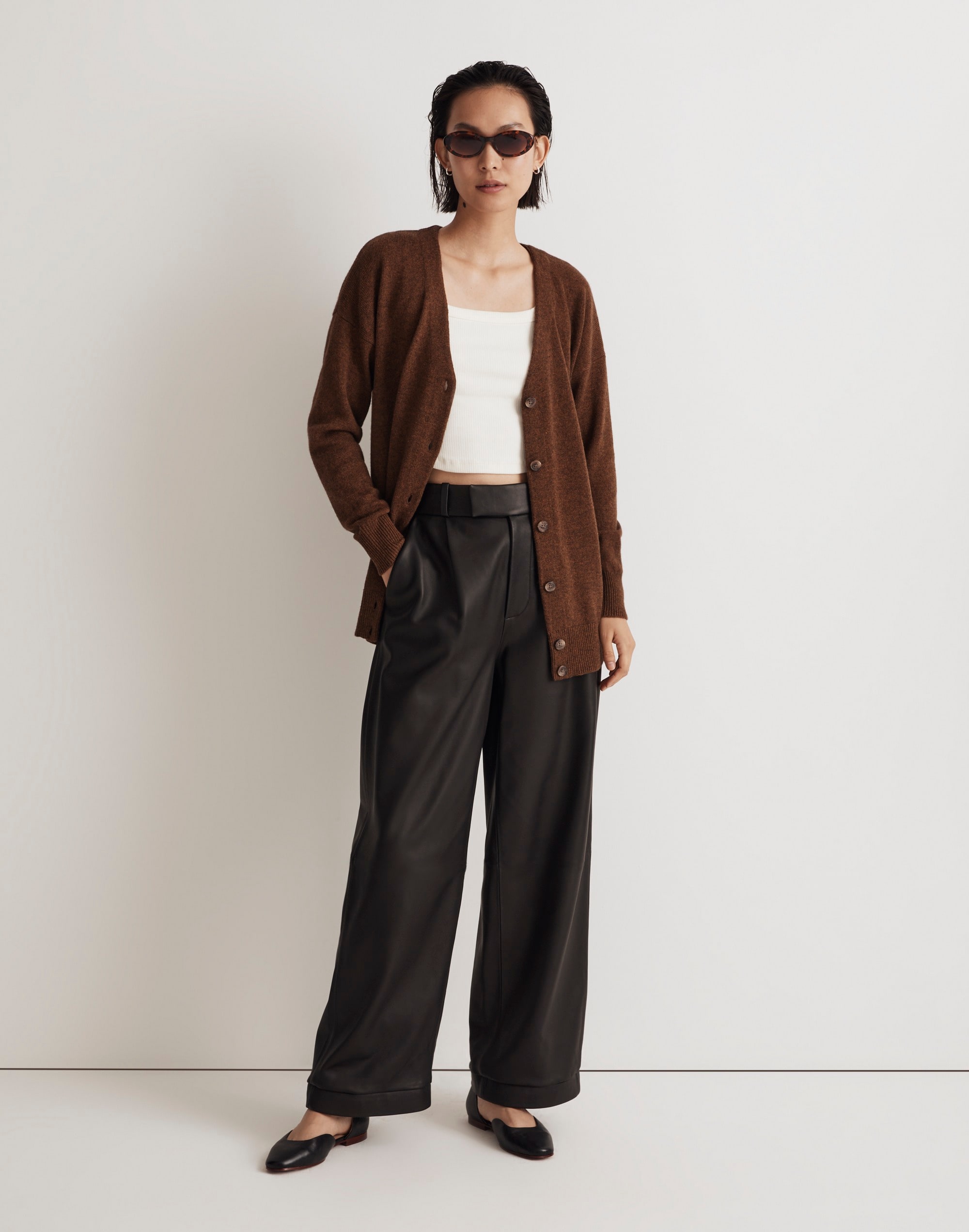 V-Neck Relaxed Cardigan