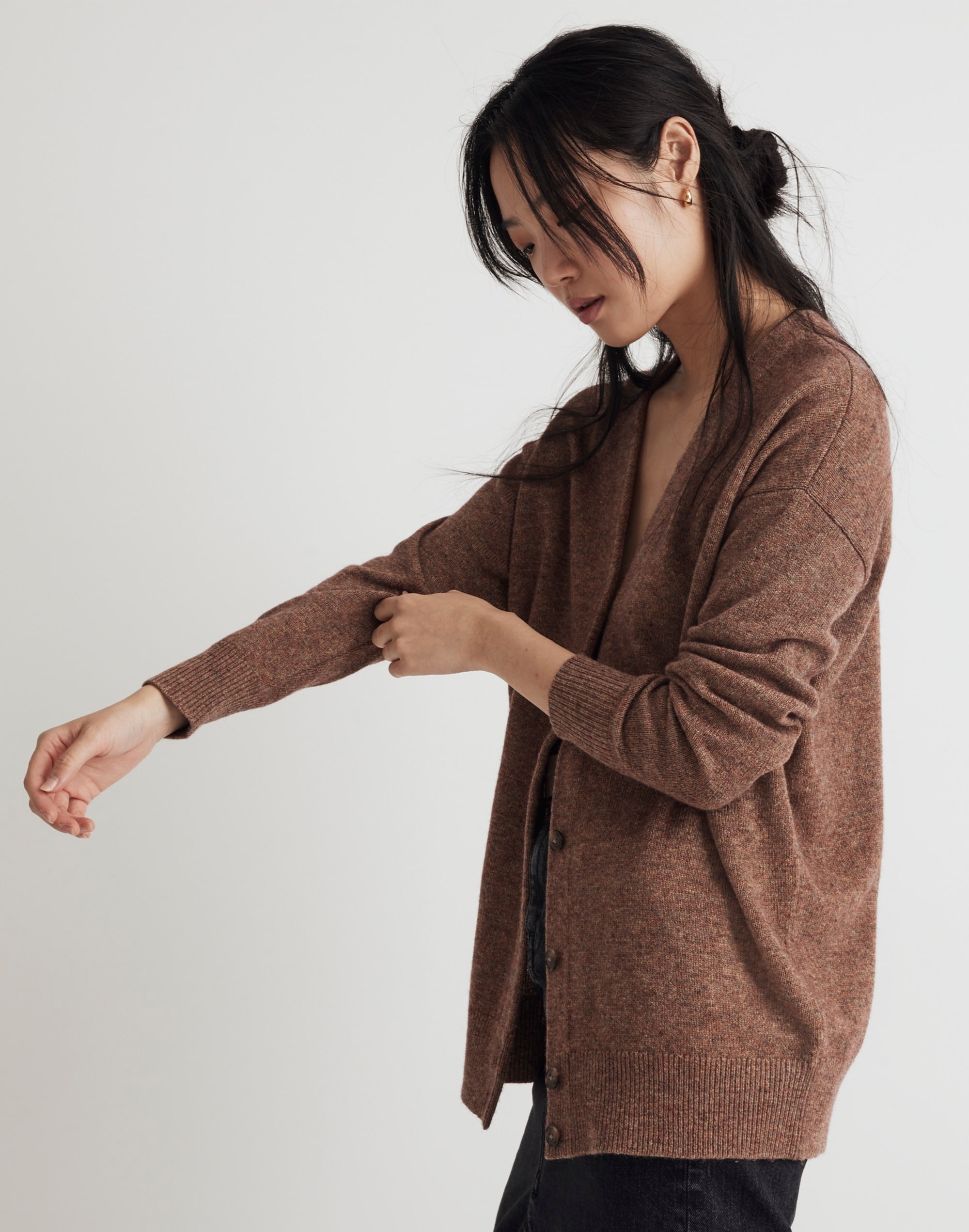 V-Neck Relaxed Cardigan