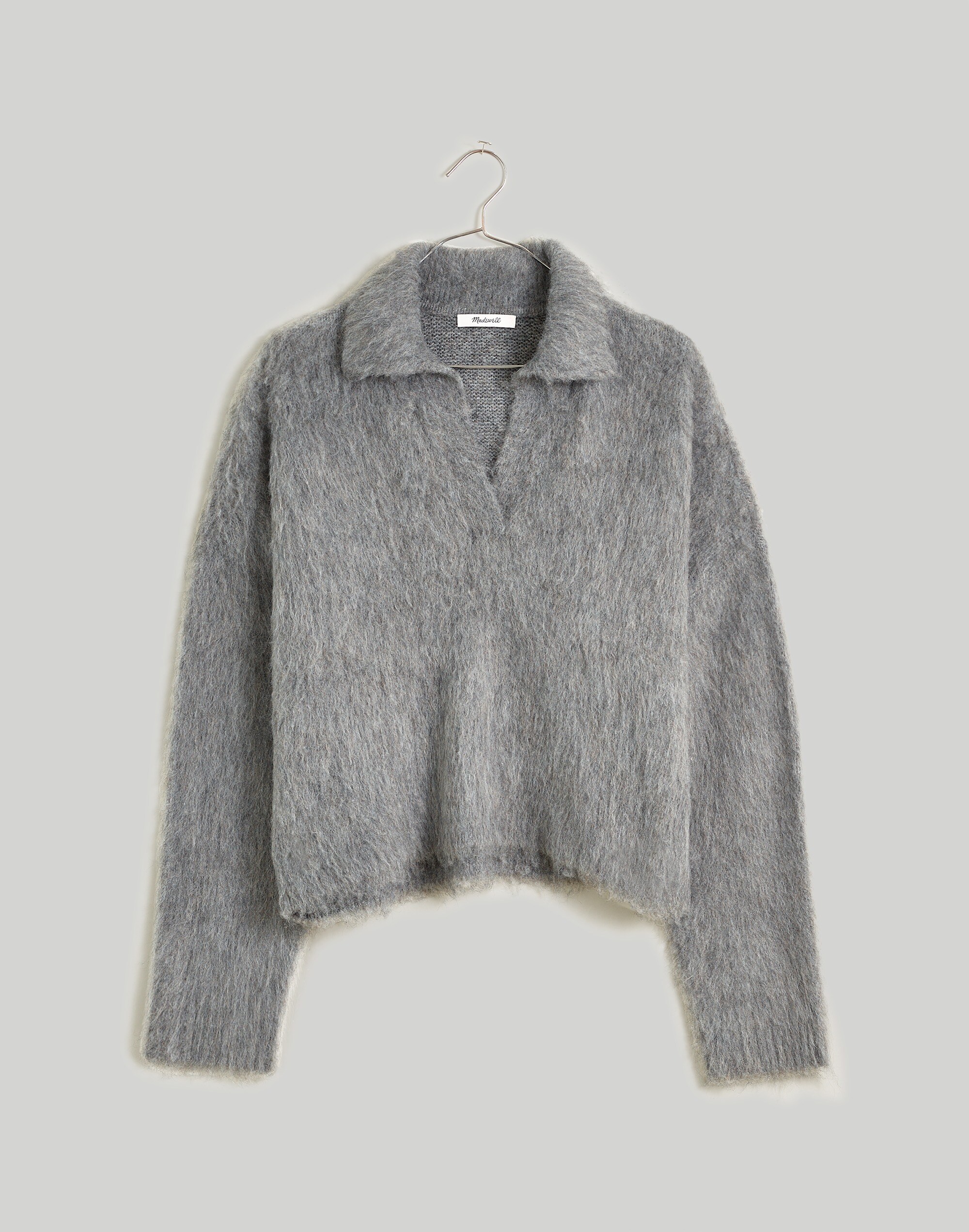 Brushed Polo Sweater