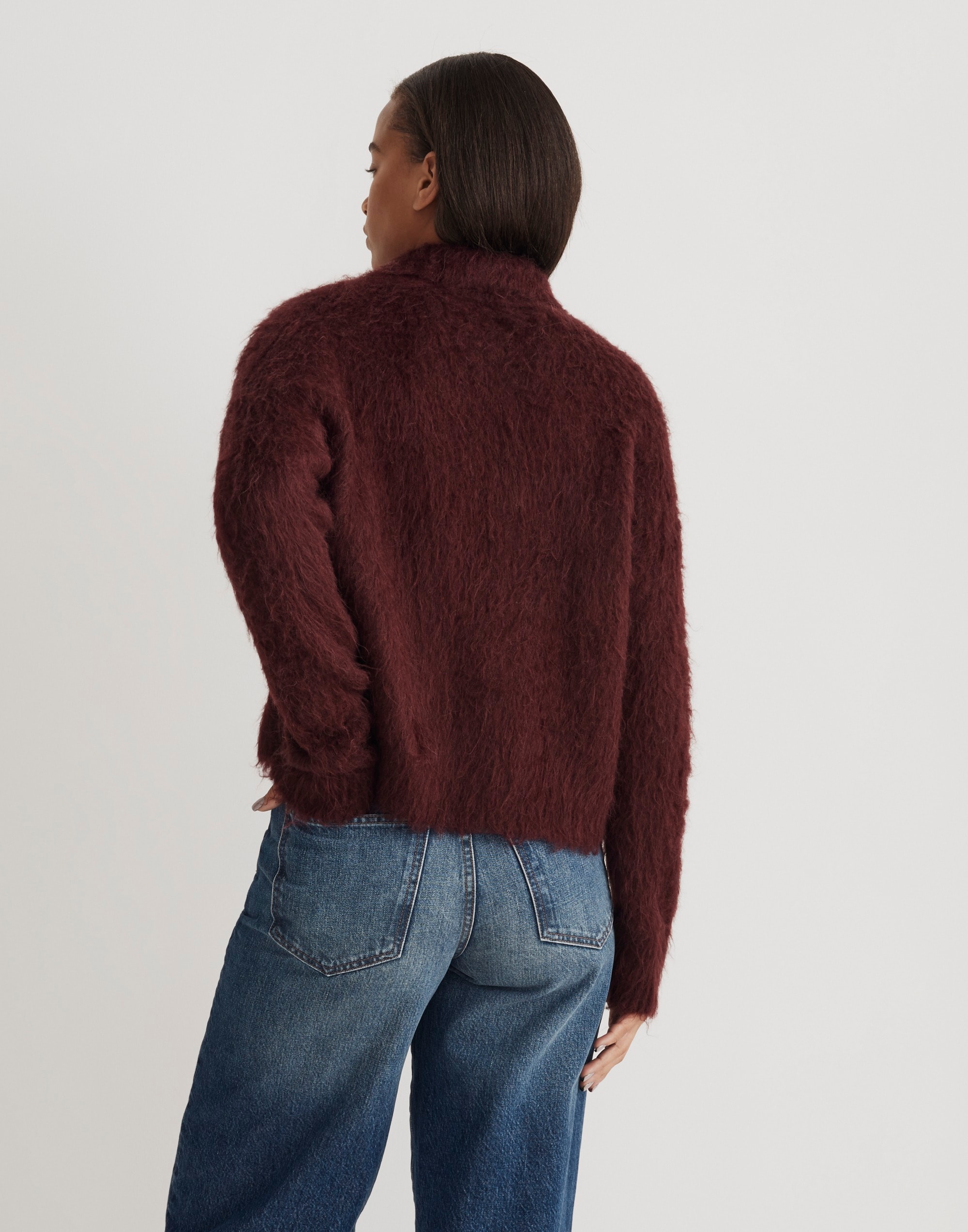 Brushed Polo Sweater