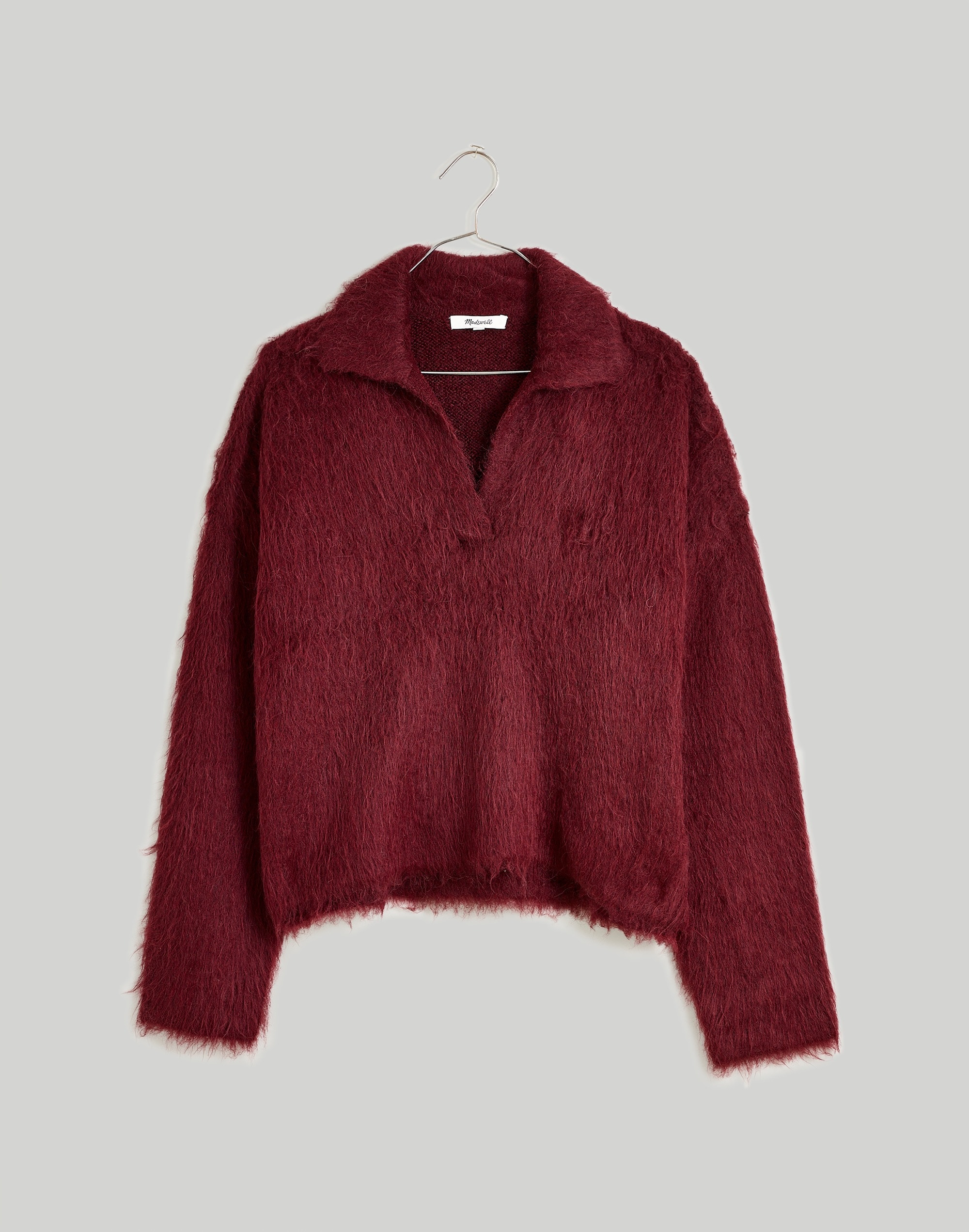 Brushed Polo Sweater