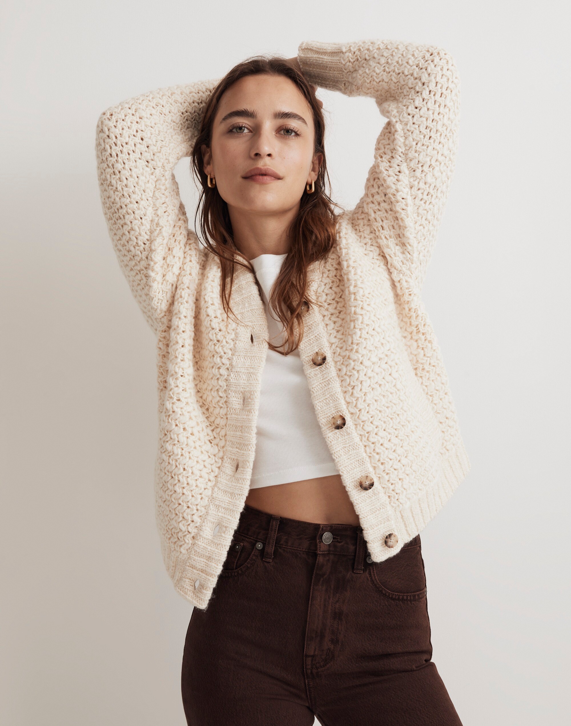 Bomber Cardigan Sweater