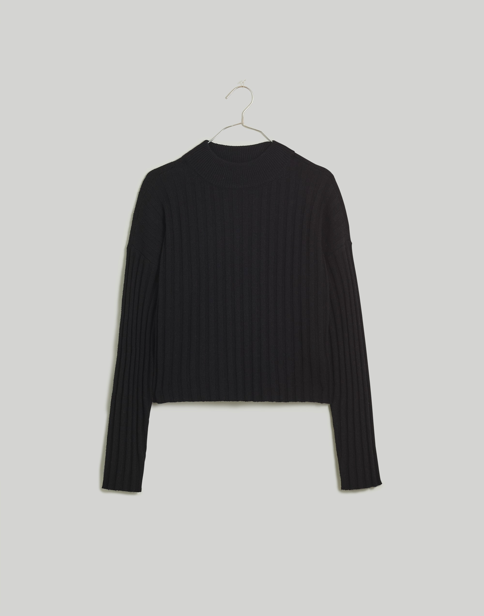 Mockneck Crop Sweater