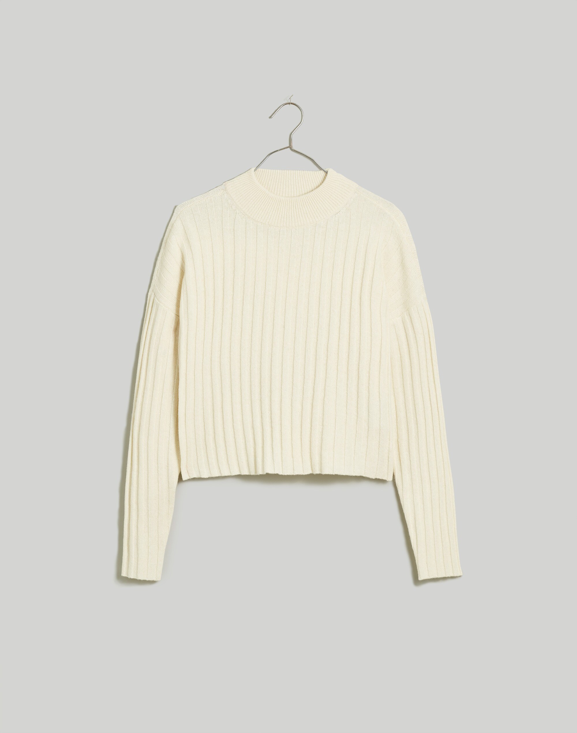 Mockneck Crop Sweater