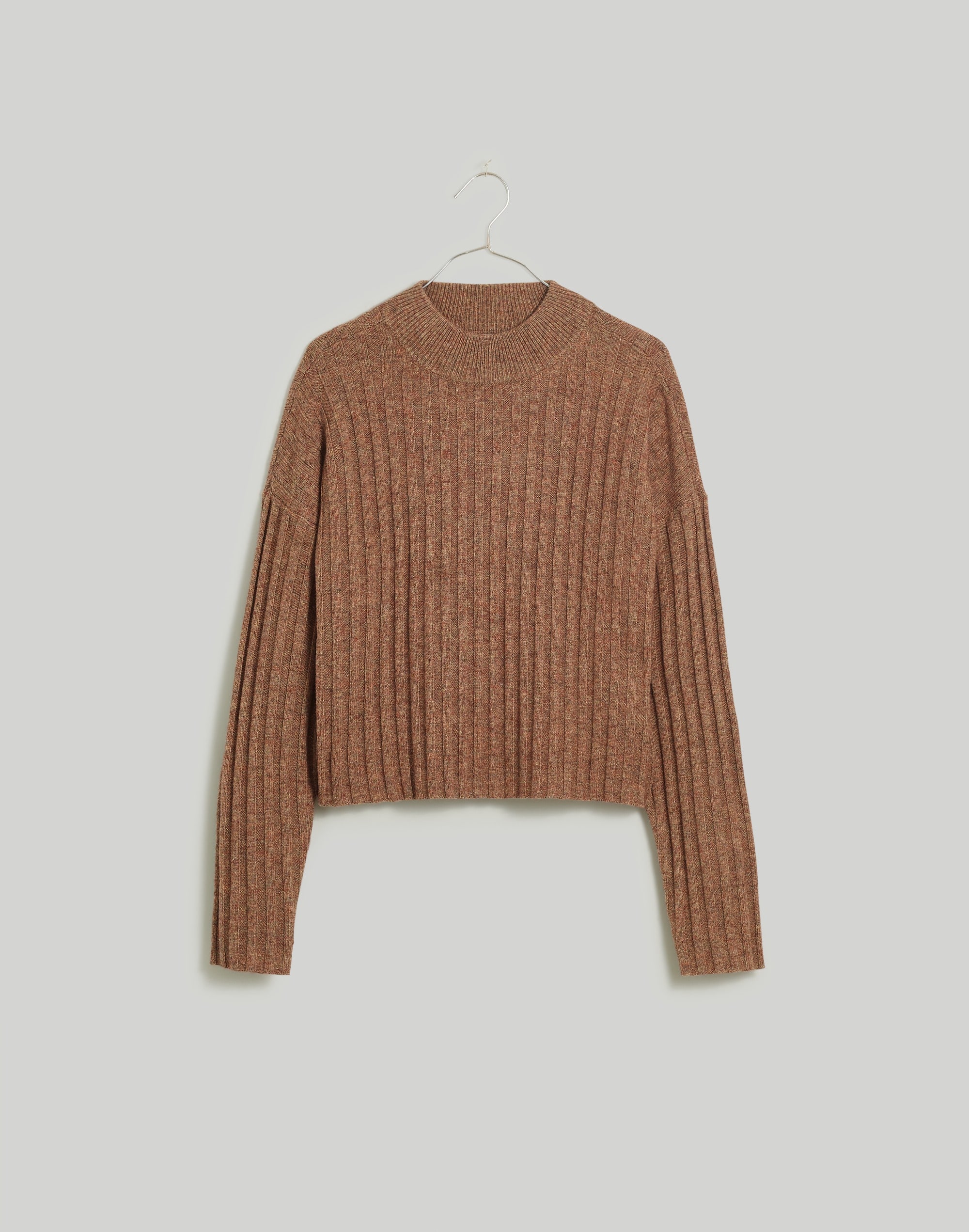 Mockneck Crop Sweater