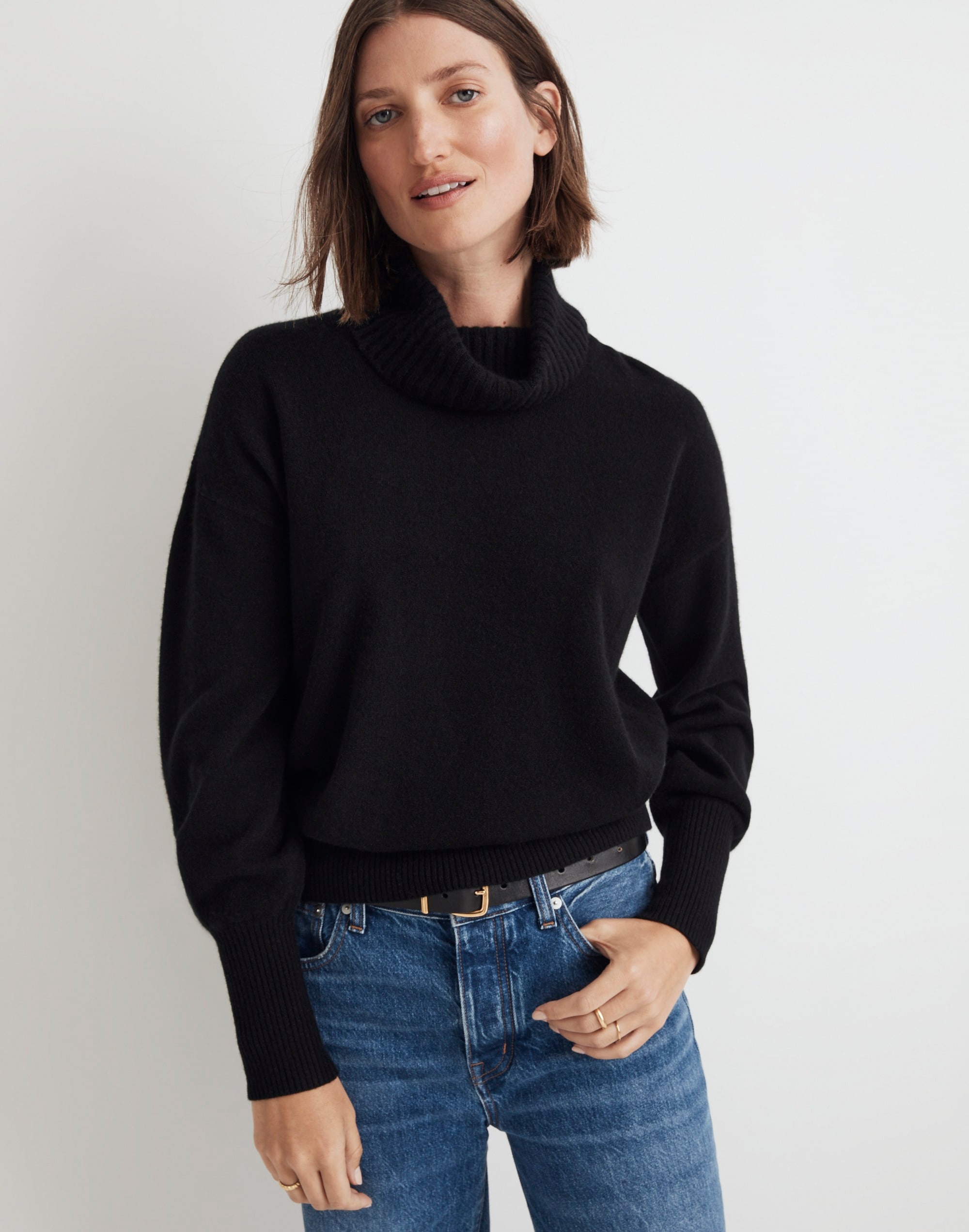 (re)sponsible cashmere turtleneck sweater