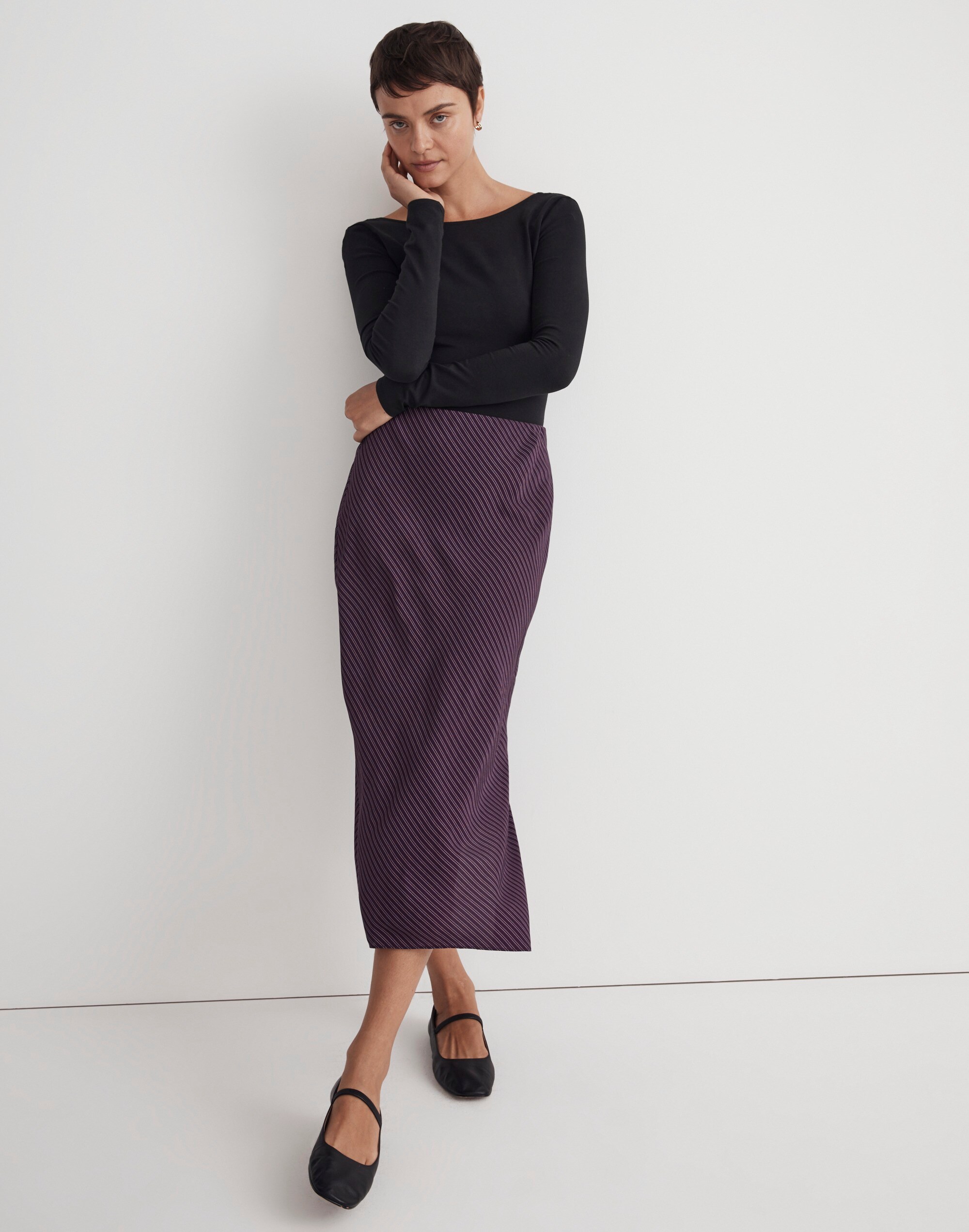 The Layton Midi Slip Skirt