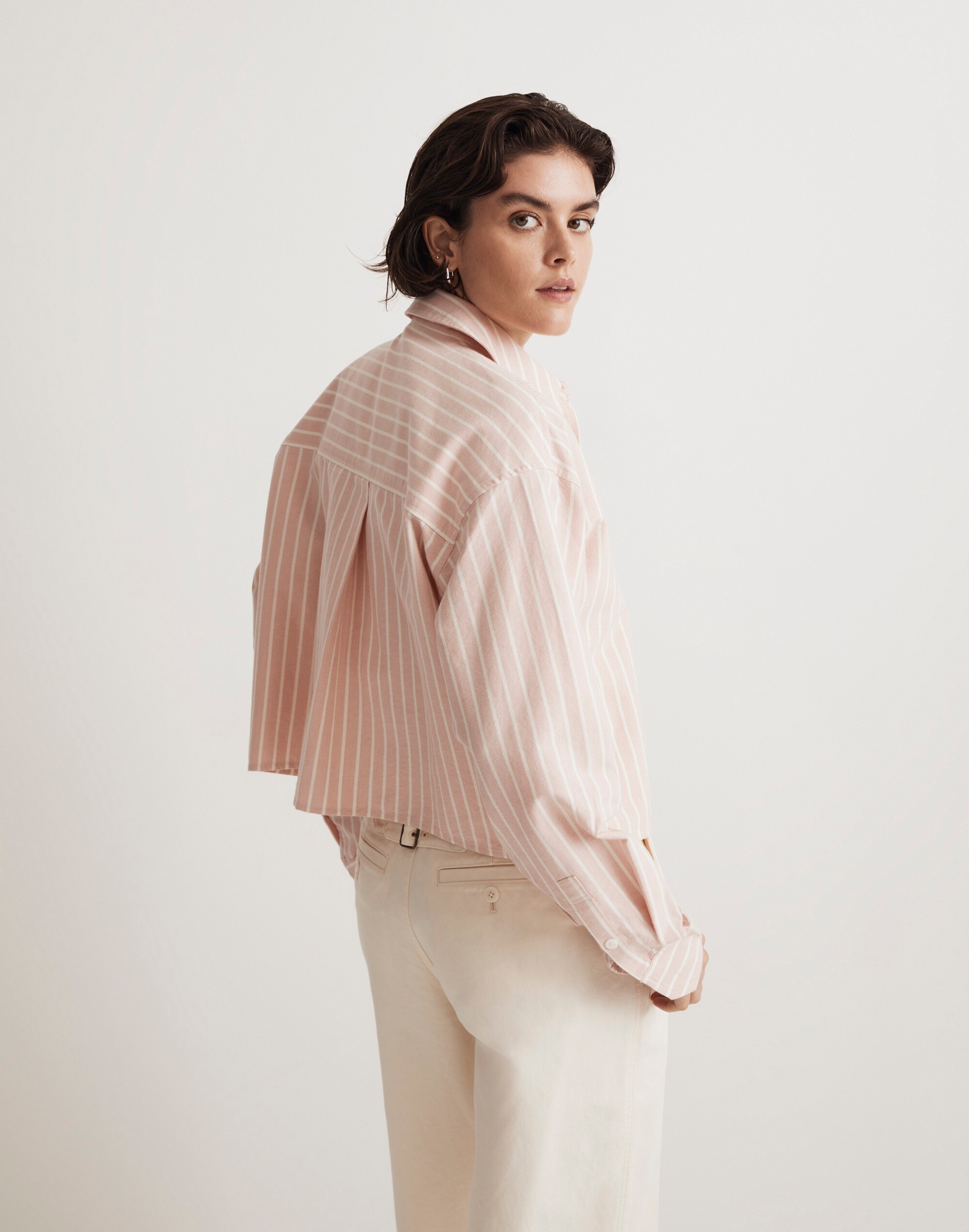 Rework Oxford Crop Shirt main image 1