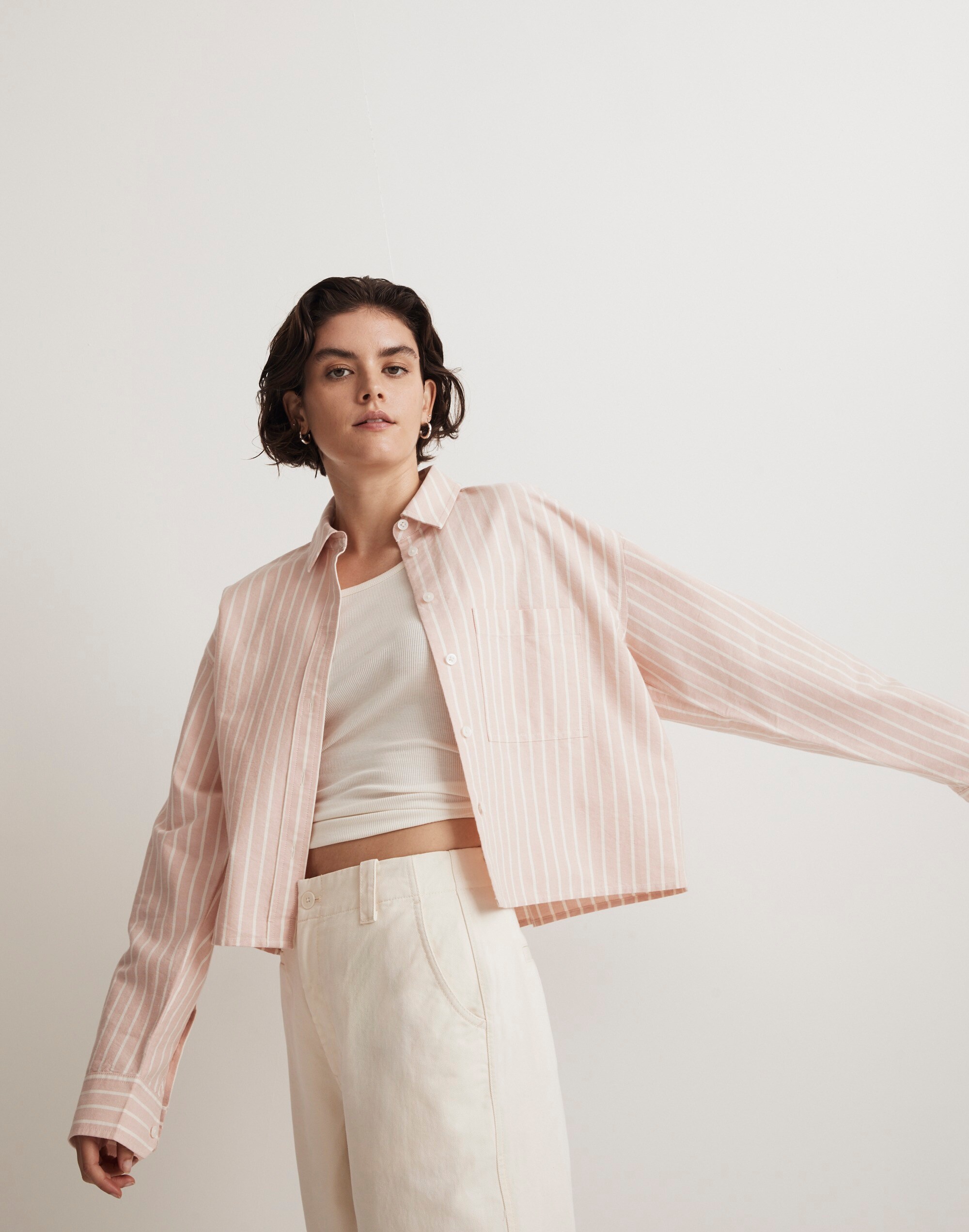 The Signature Oxford Crop Shirt