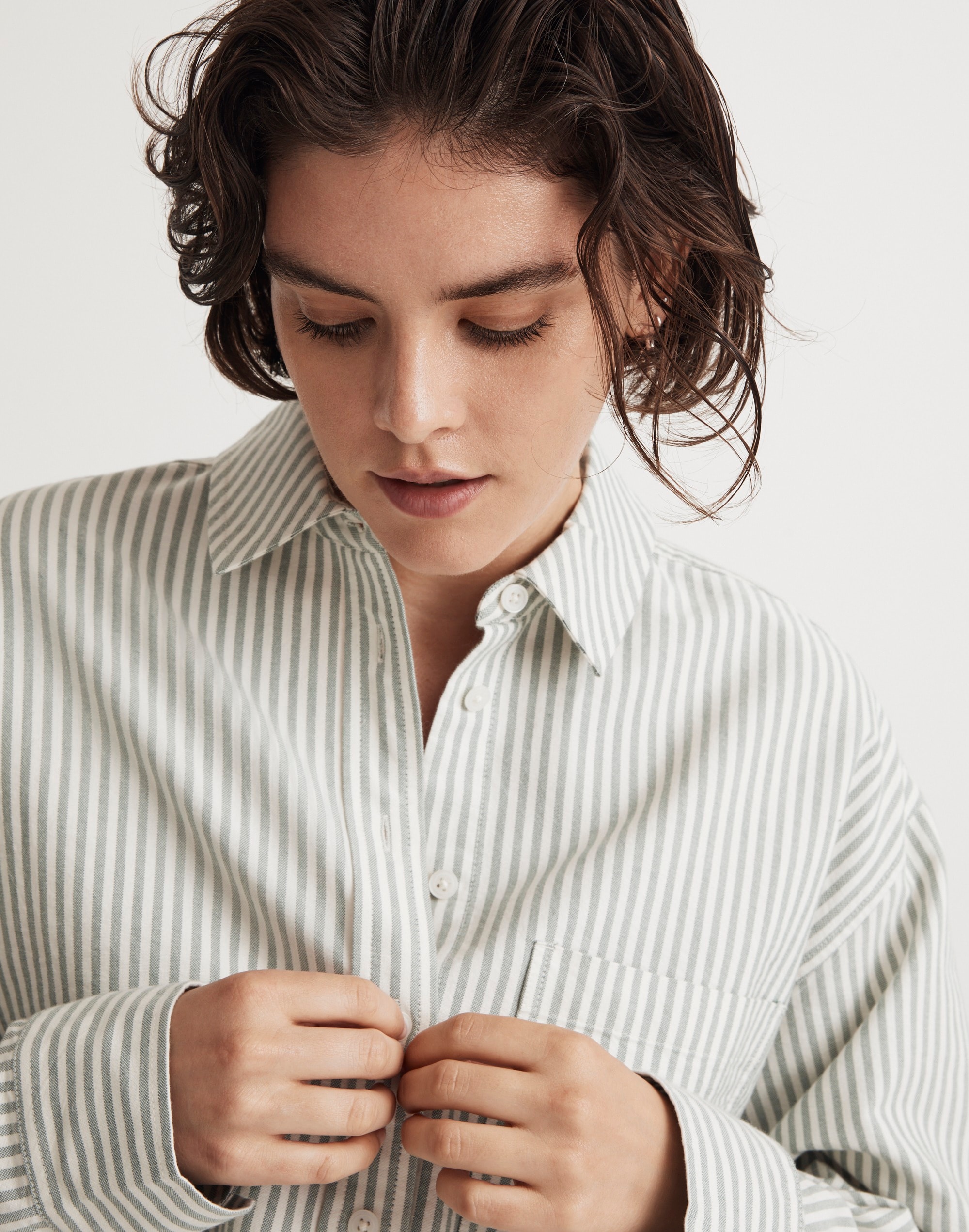 The Signature Oxford Crop Shirt
