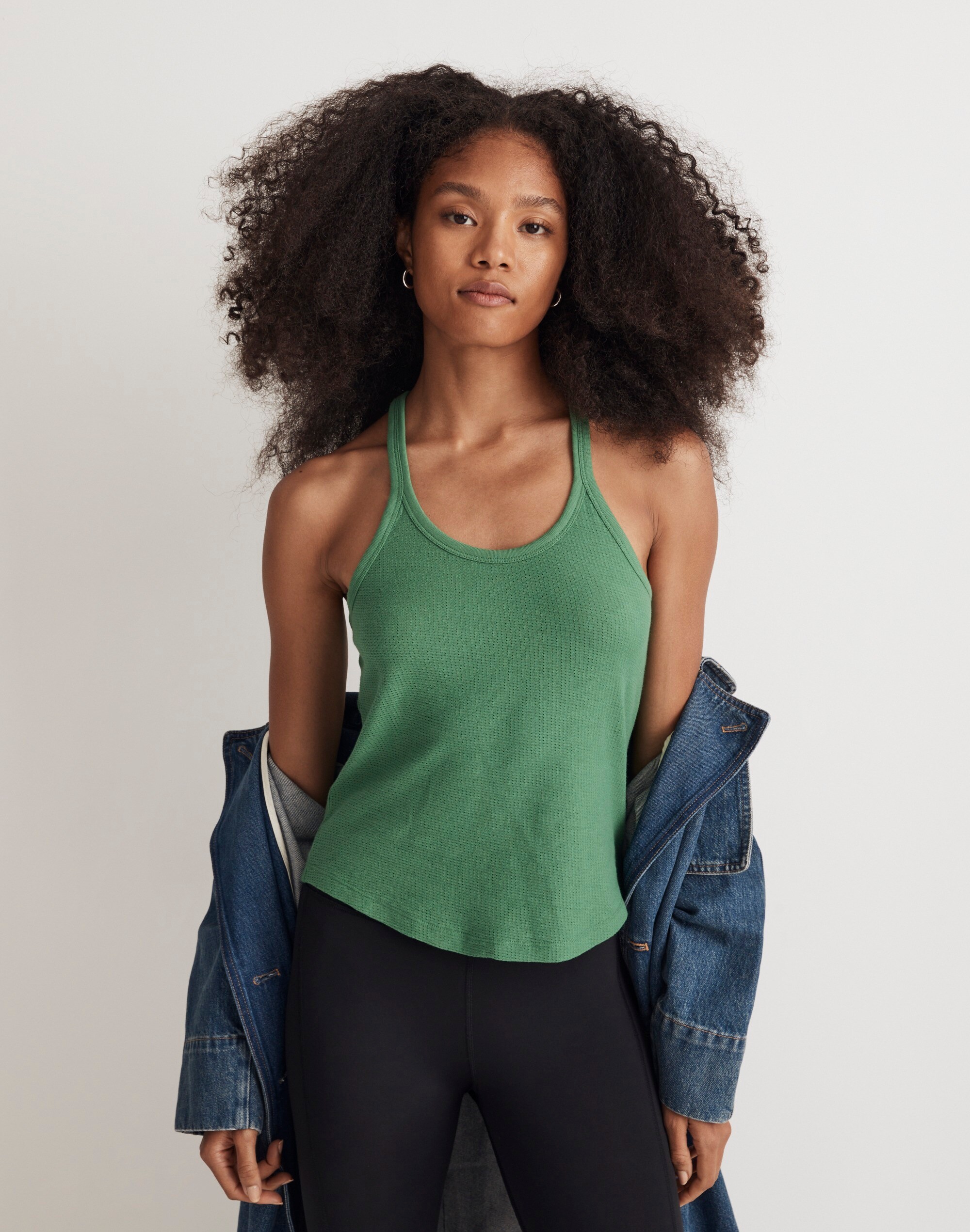 Knit Mesh Racerback Tank