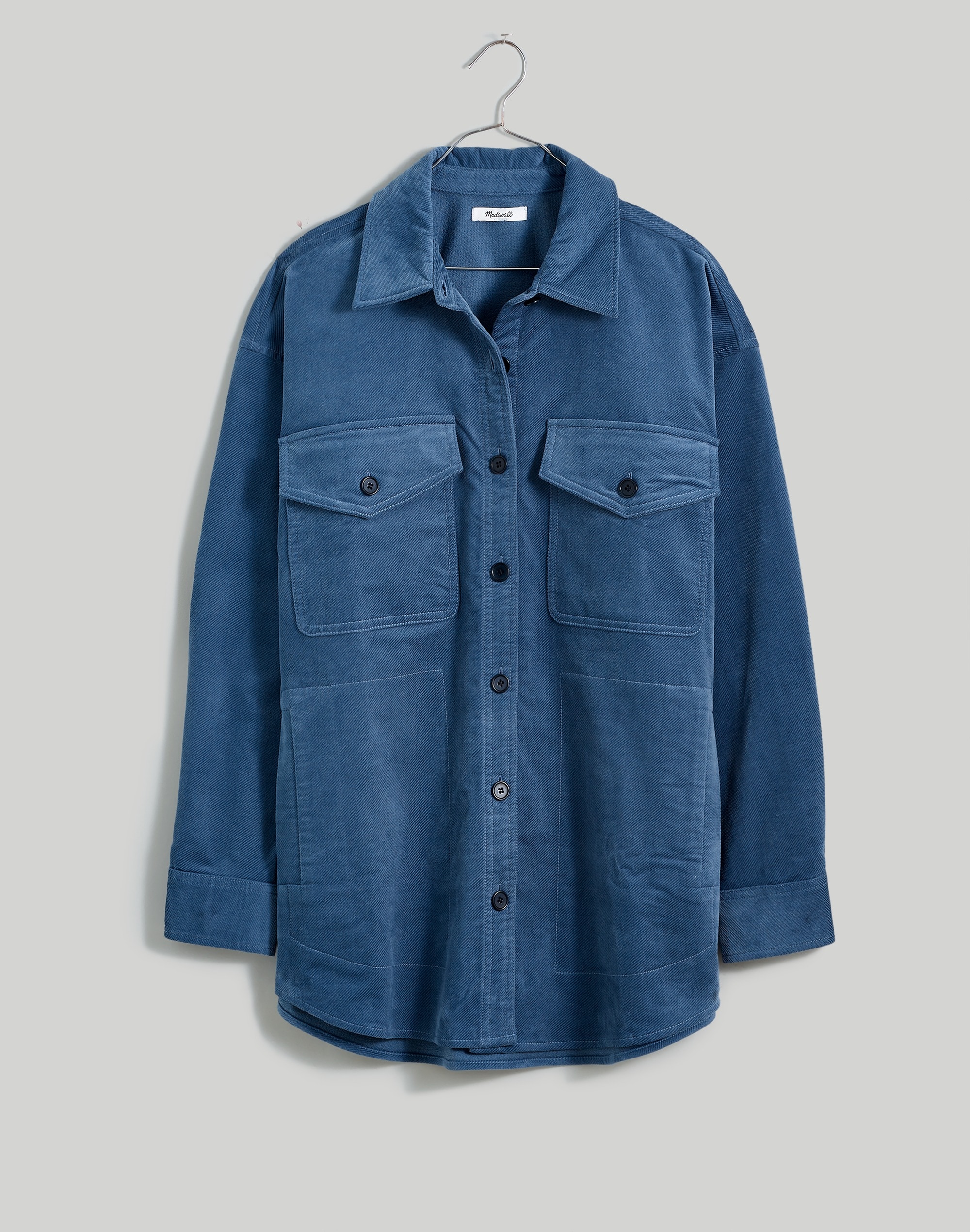 Corduroy Twill Oversized Shirt-Jacket
