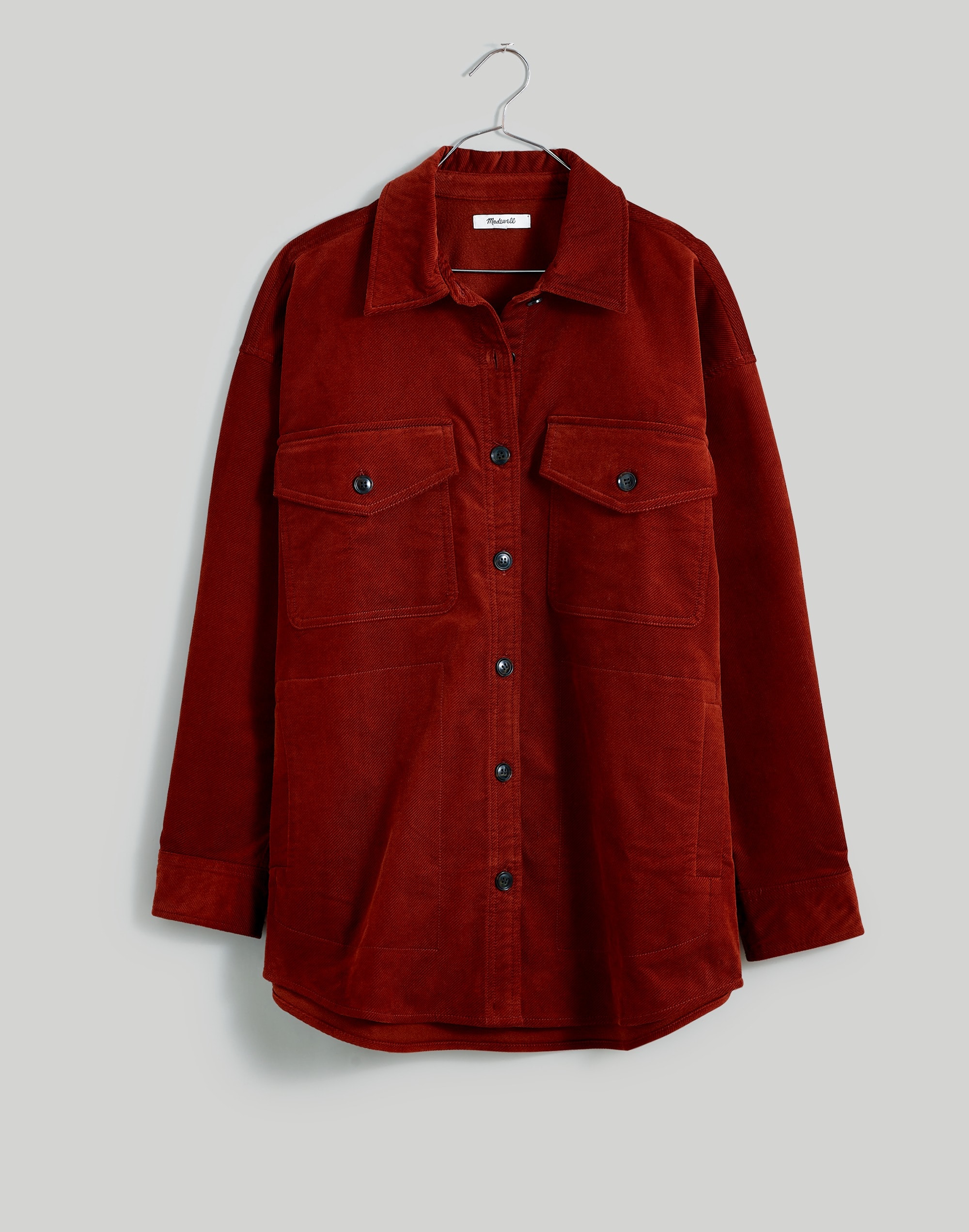 Corduroy Twill Oversized Shirt-Jacket