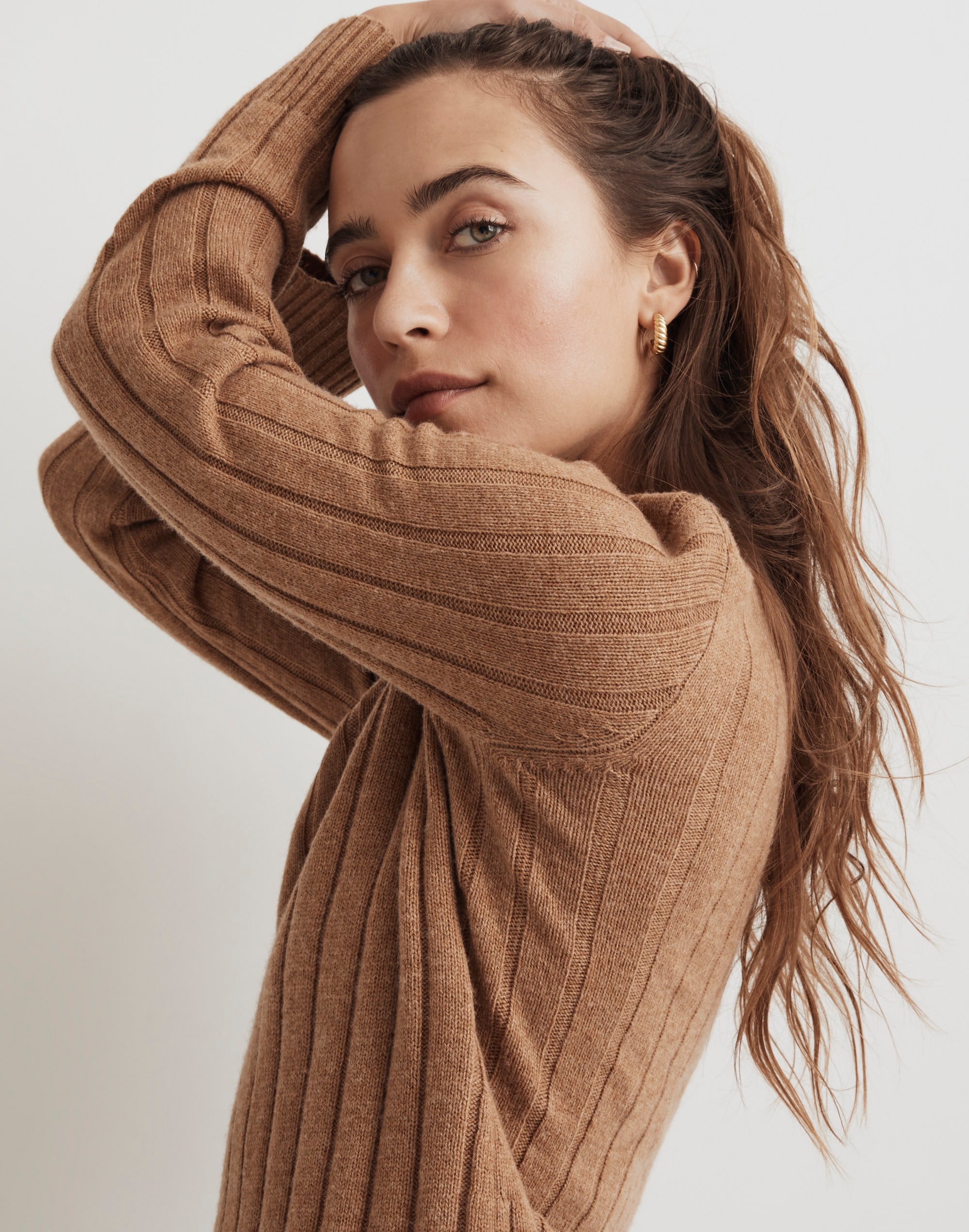 Ribbed Mini Sweater Dress