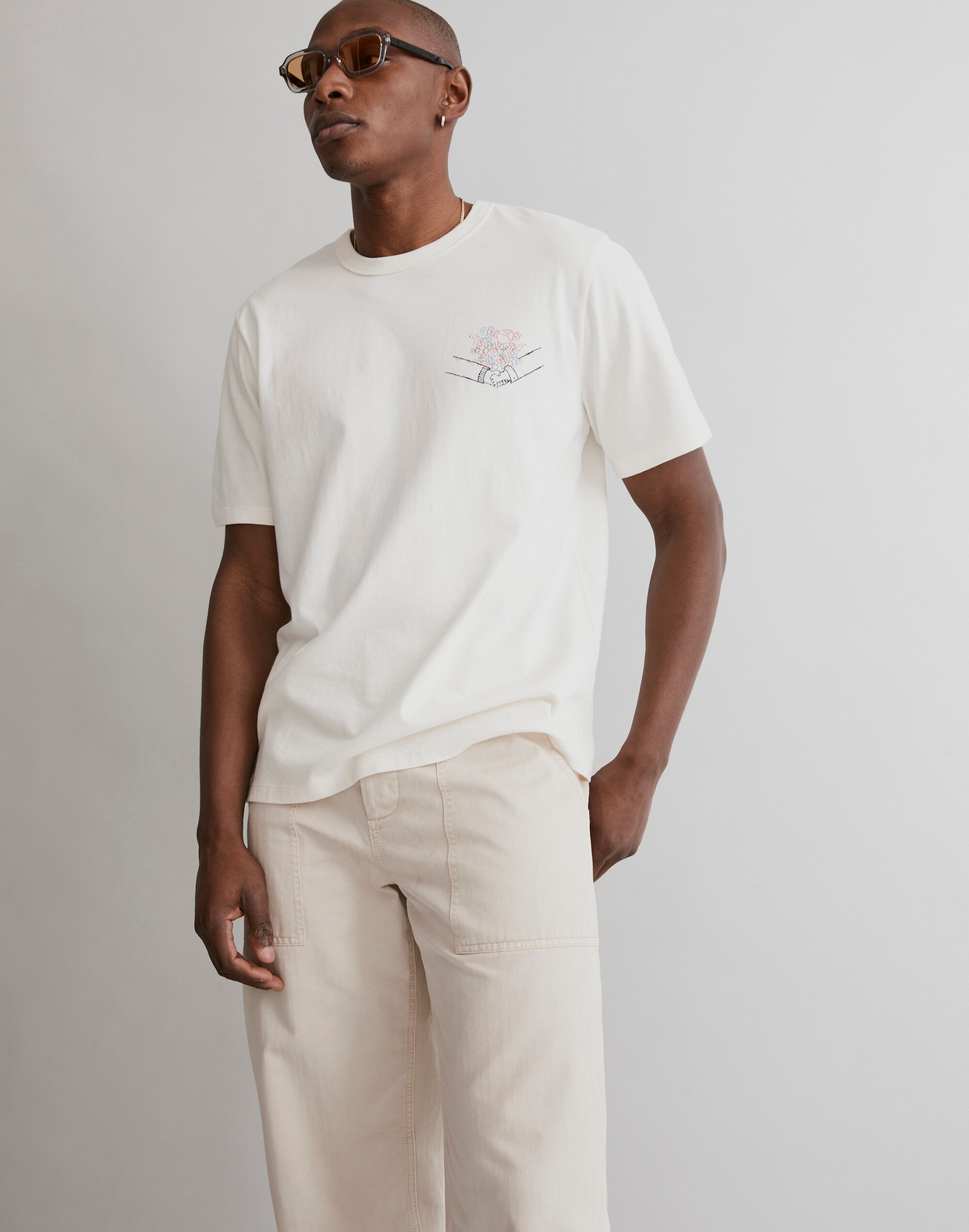 Madewell x Mark Neeley Flower Bouquet Graphic Tee