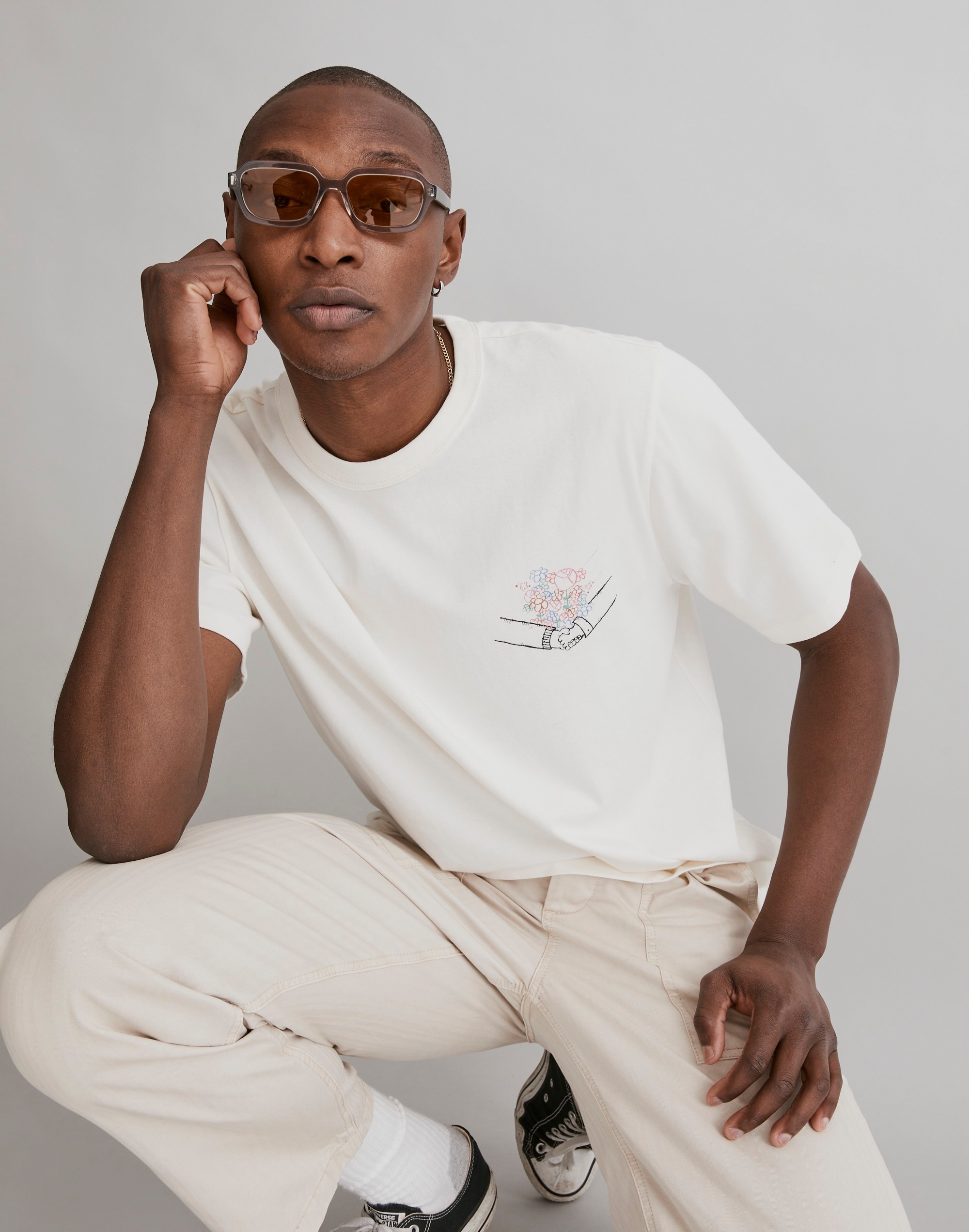 Madewell x Mark Neeley Flower Bouquet Graphic Tee