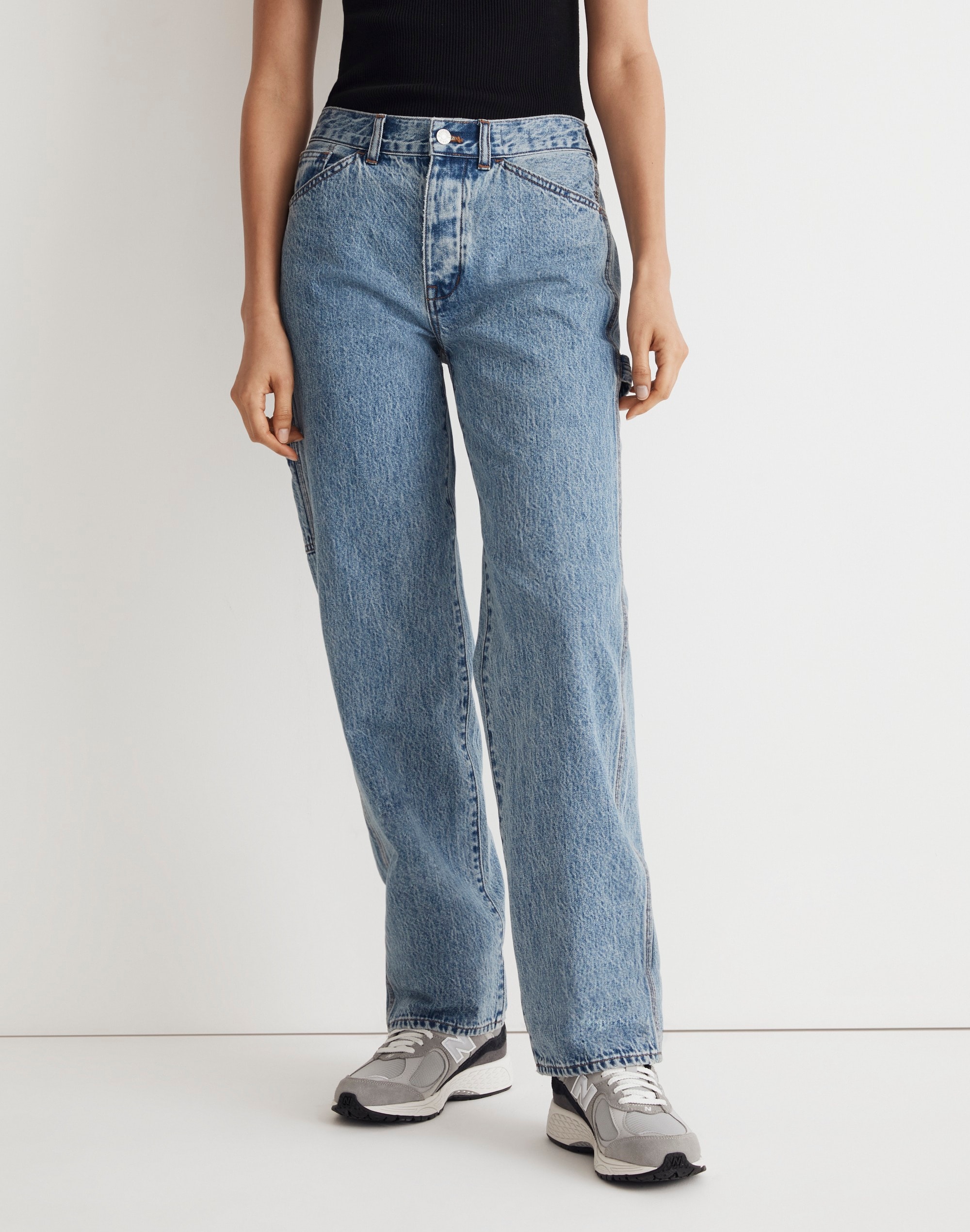 Low-Slung Straight Carpenter Jeans