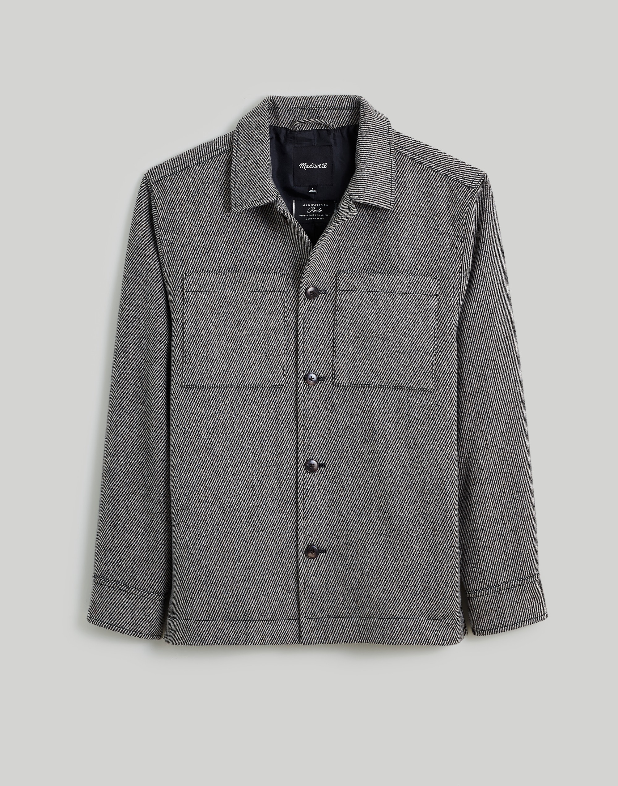 Shirt-Jacket in Italian Fabric