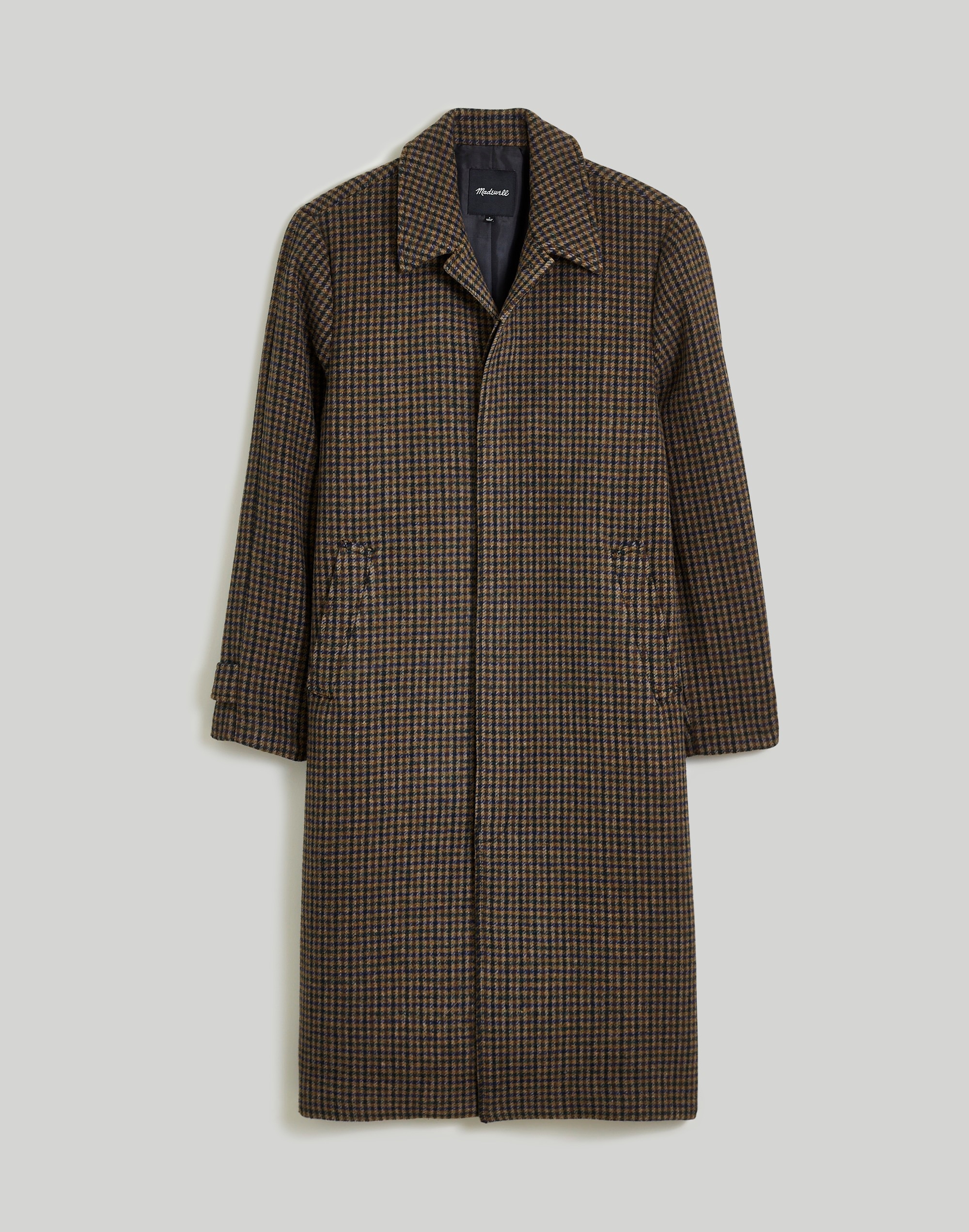 Houndstooth Topcoat in Italian Fabric