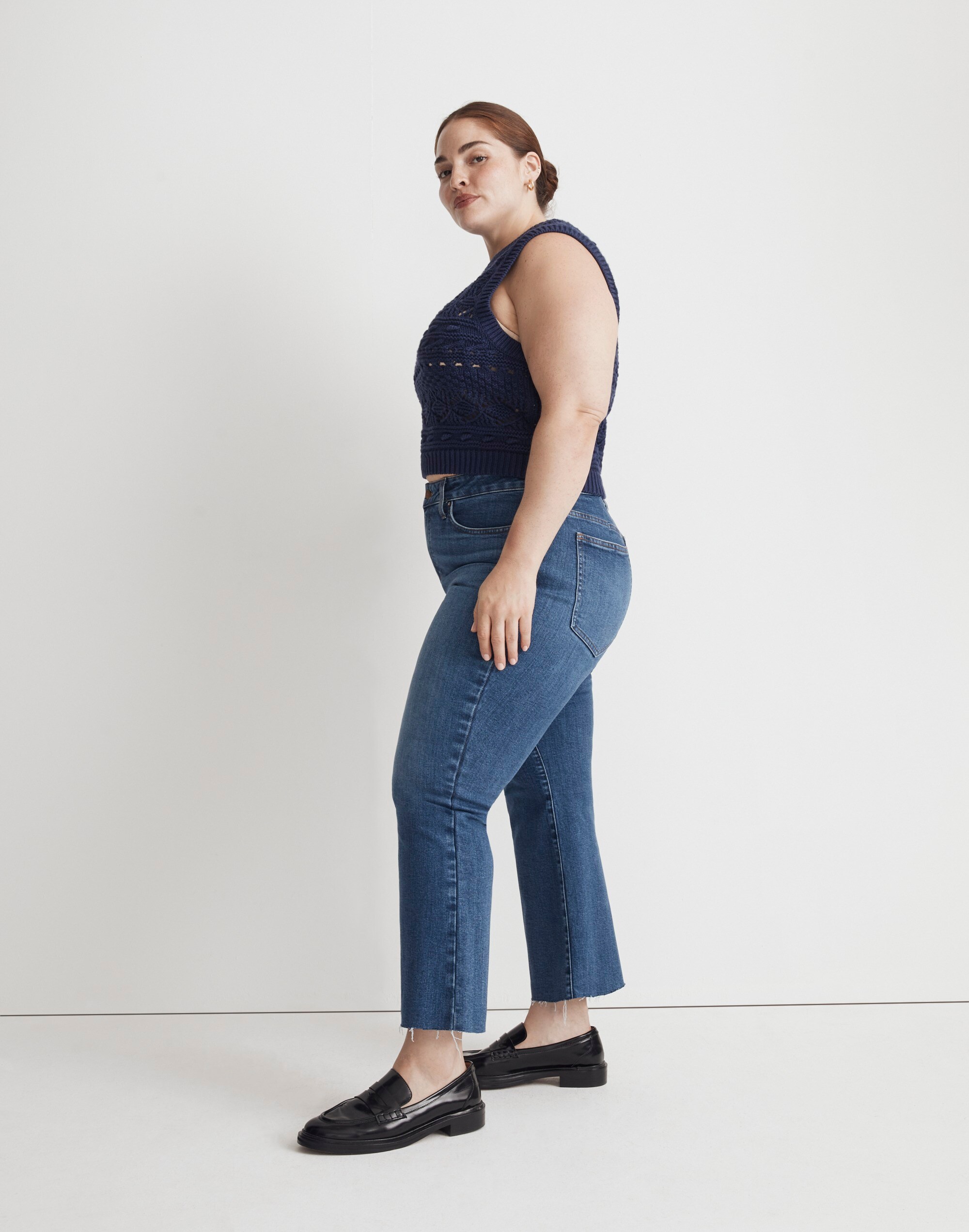 Plus Kick Out Crop Jeans