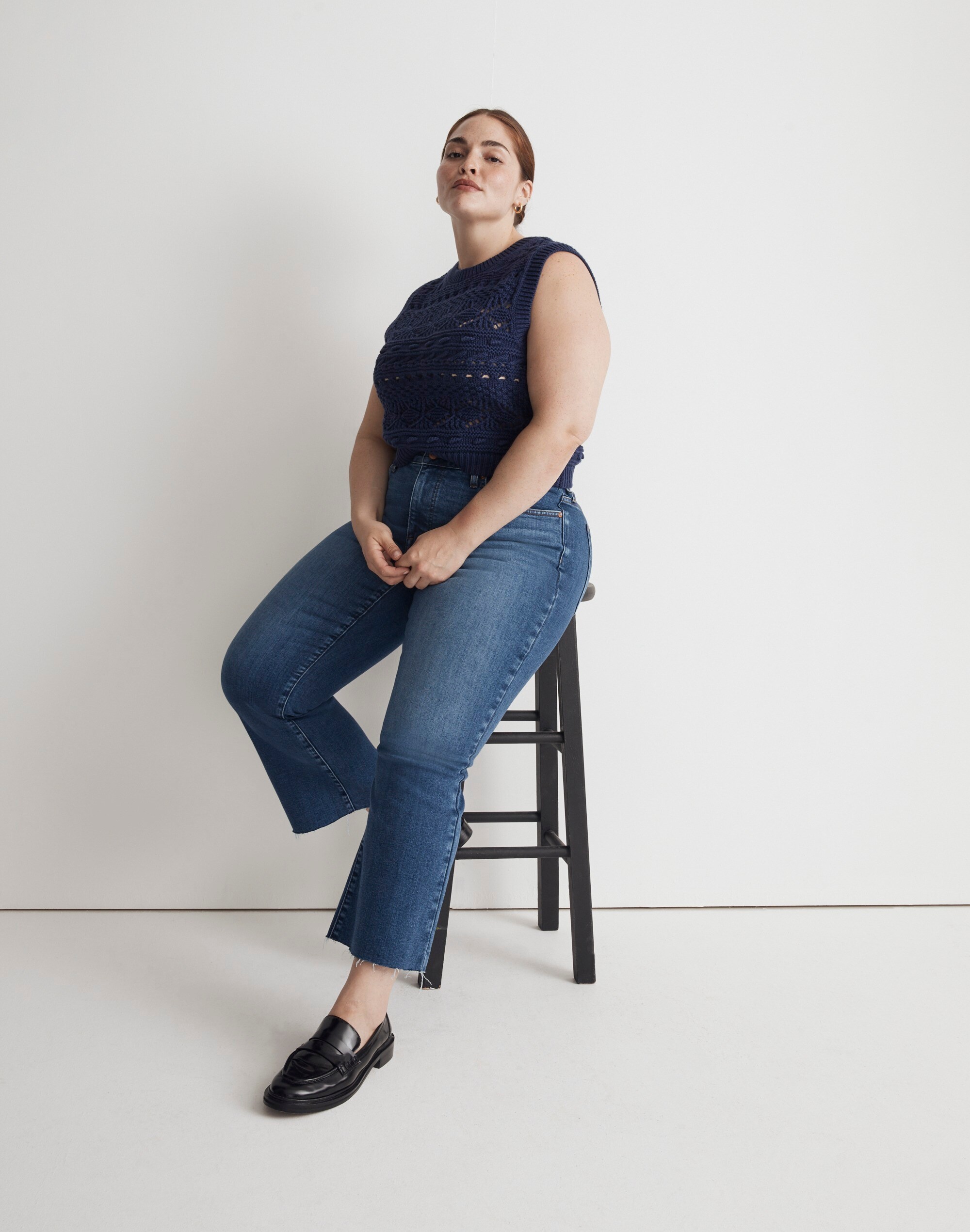 Plus Kick Out Crop Jeans