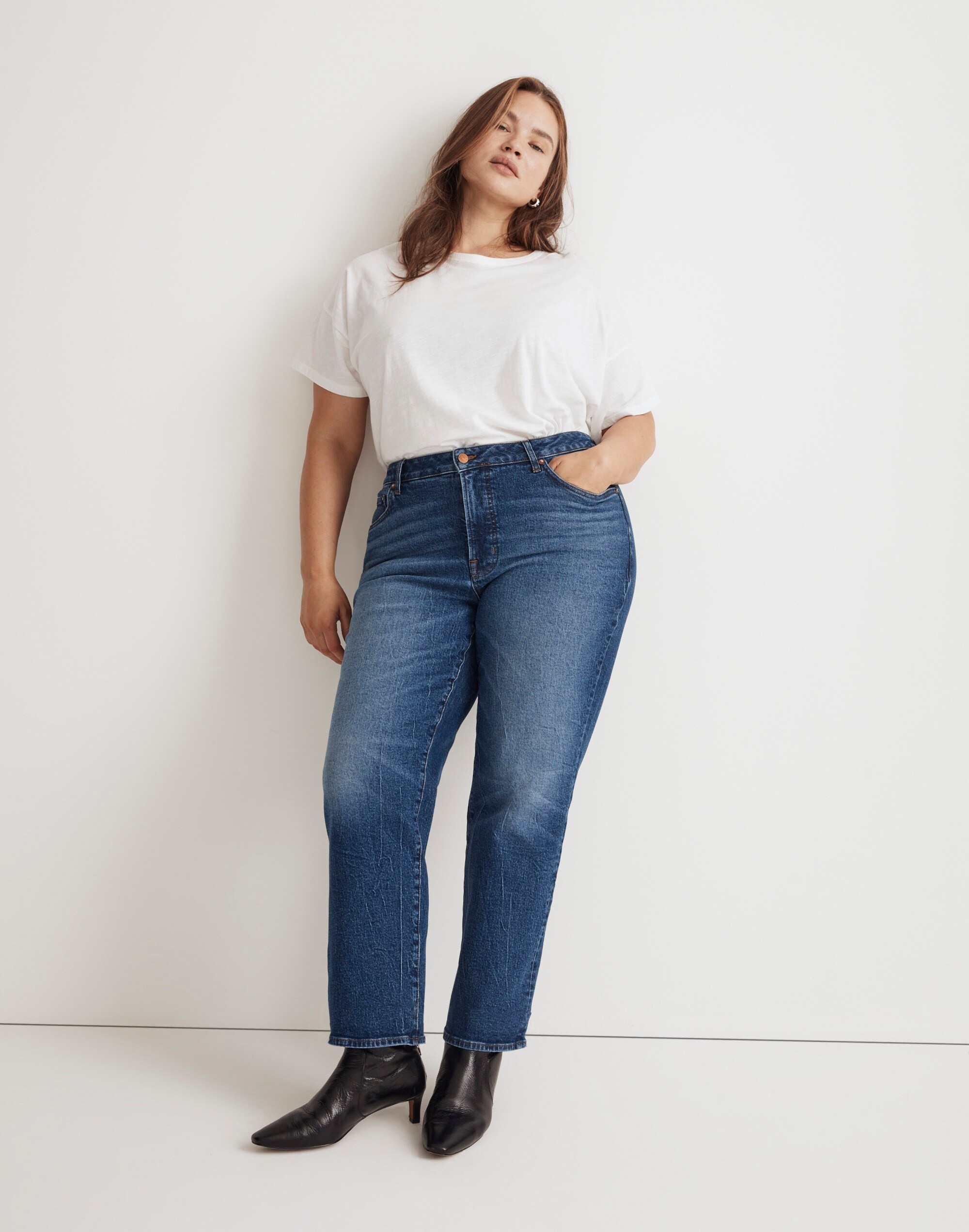 The Plus Curvy '90s Straight Jean