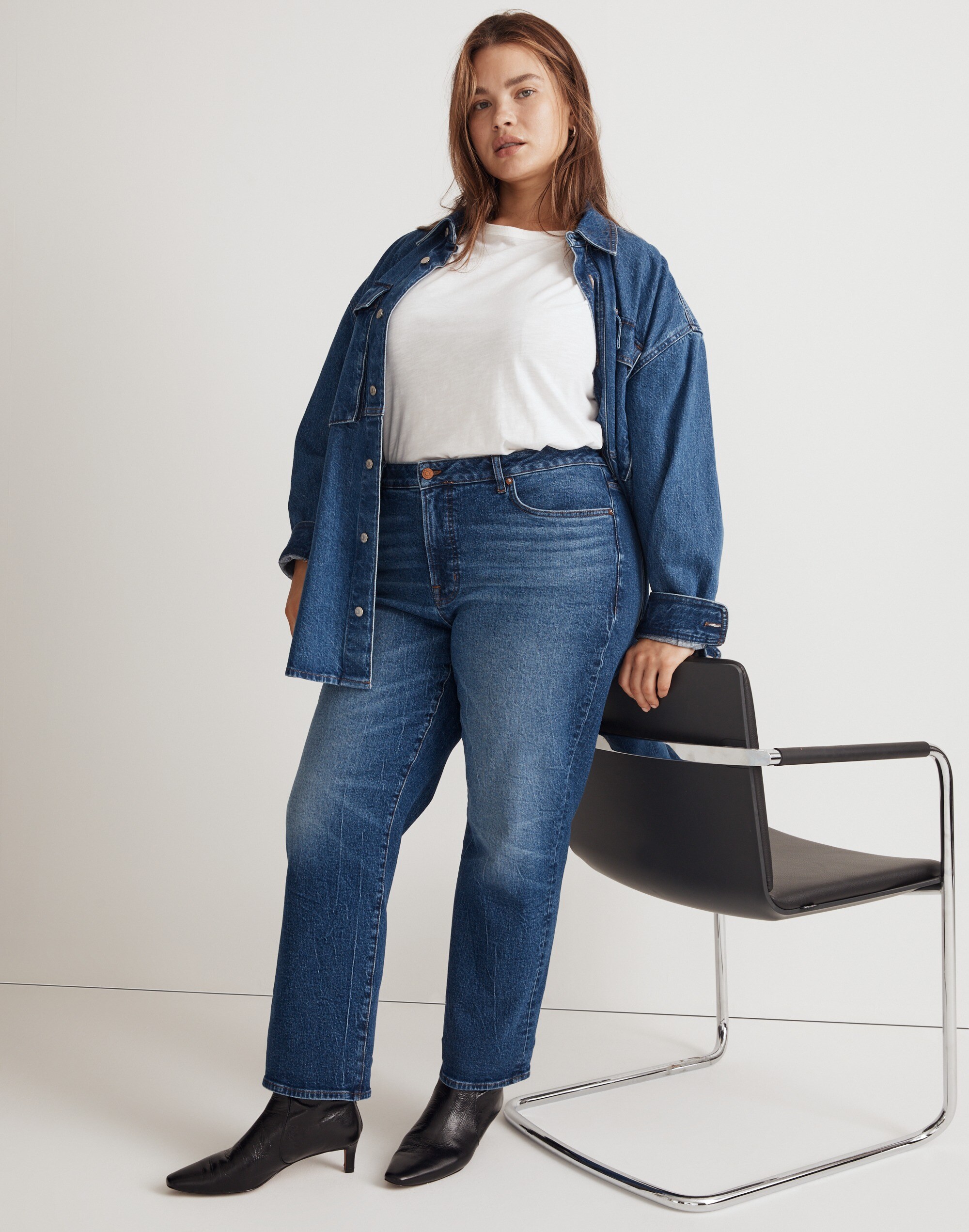The Plus Curvy '90s Straight Jean