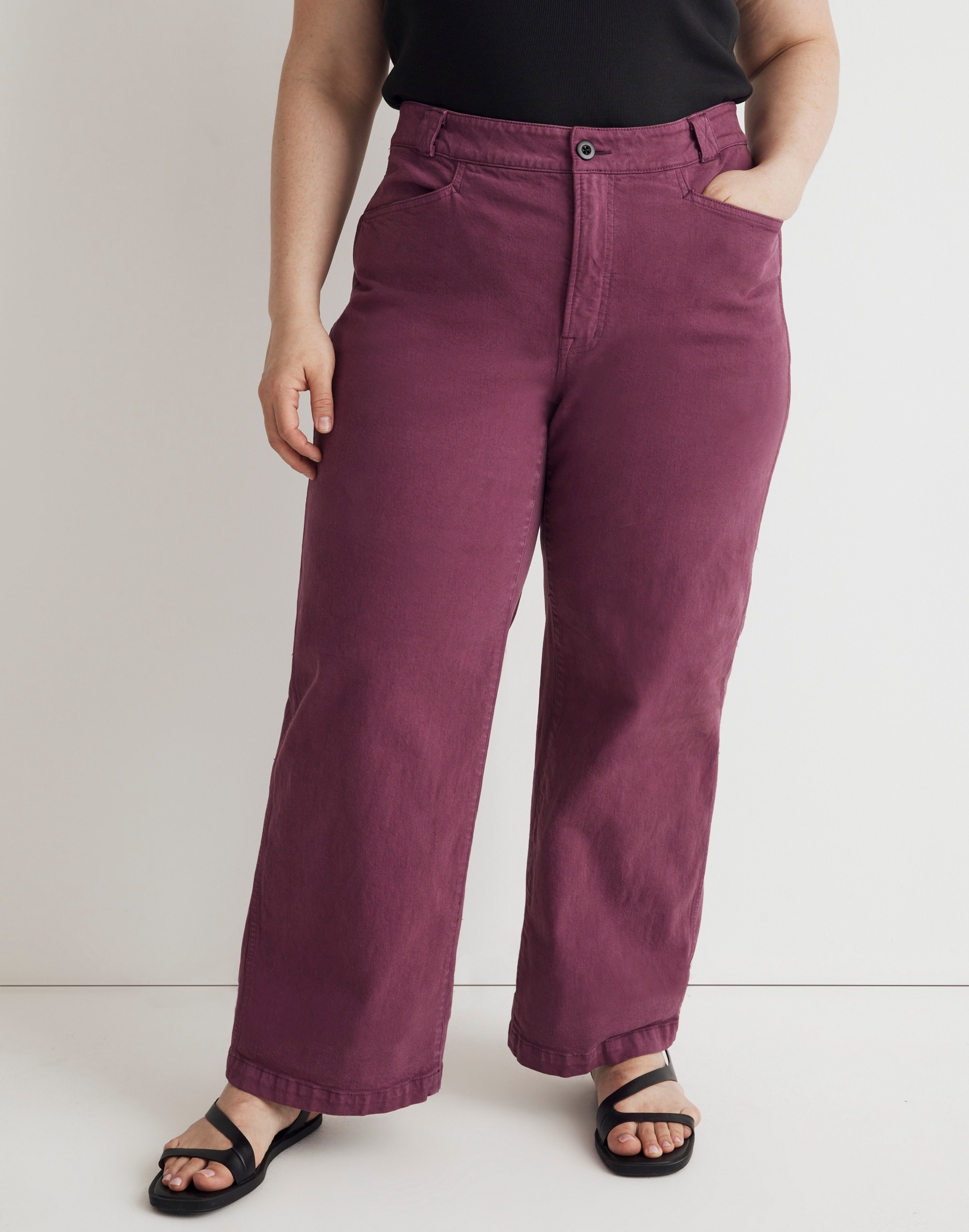 Plus Emmett 2.0 Wide-Leg Pants: Garment-Dyed Edition