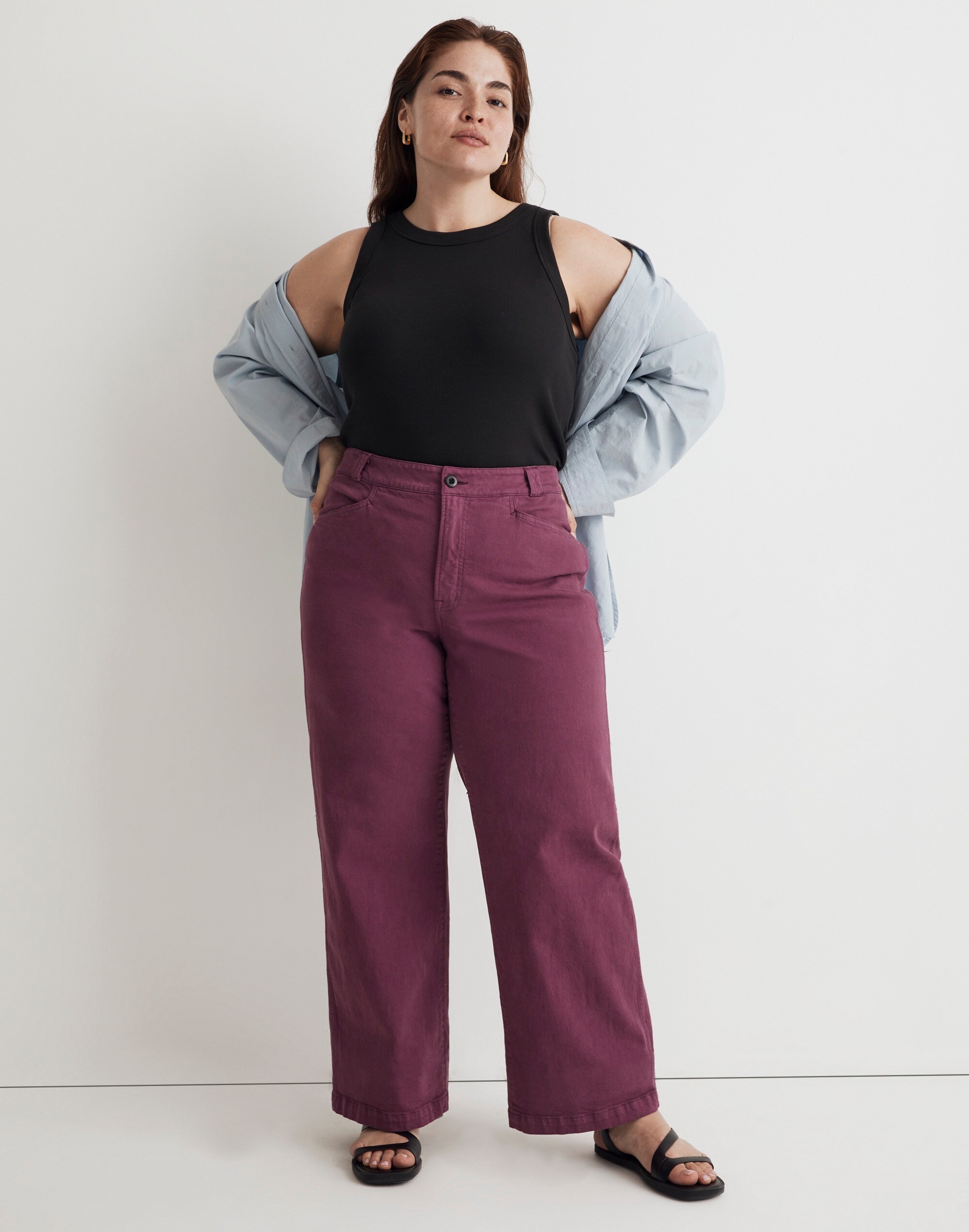 Plus Emmett 2.0 Wide-Leg Pants: Garment-Dyed Edition