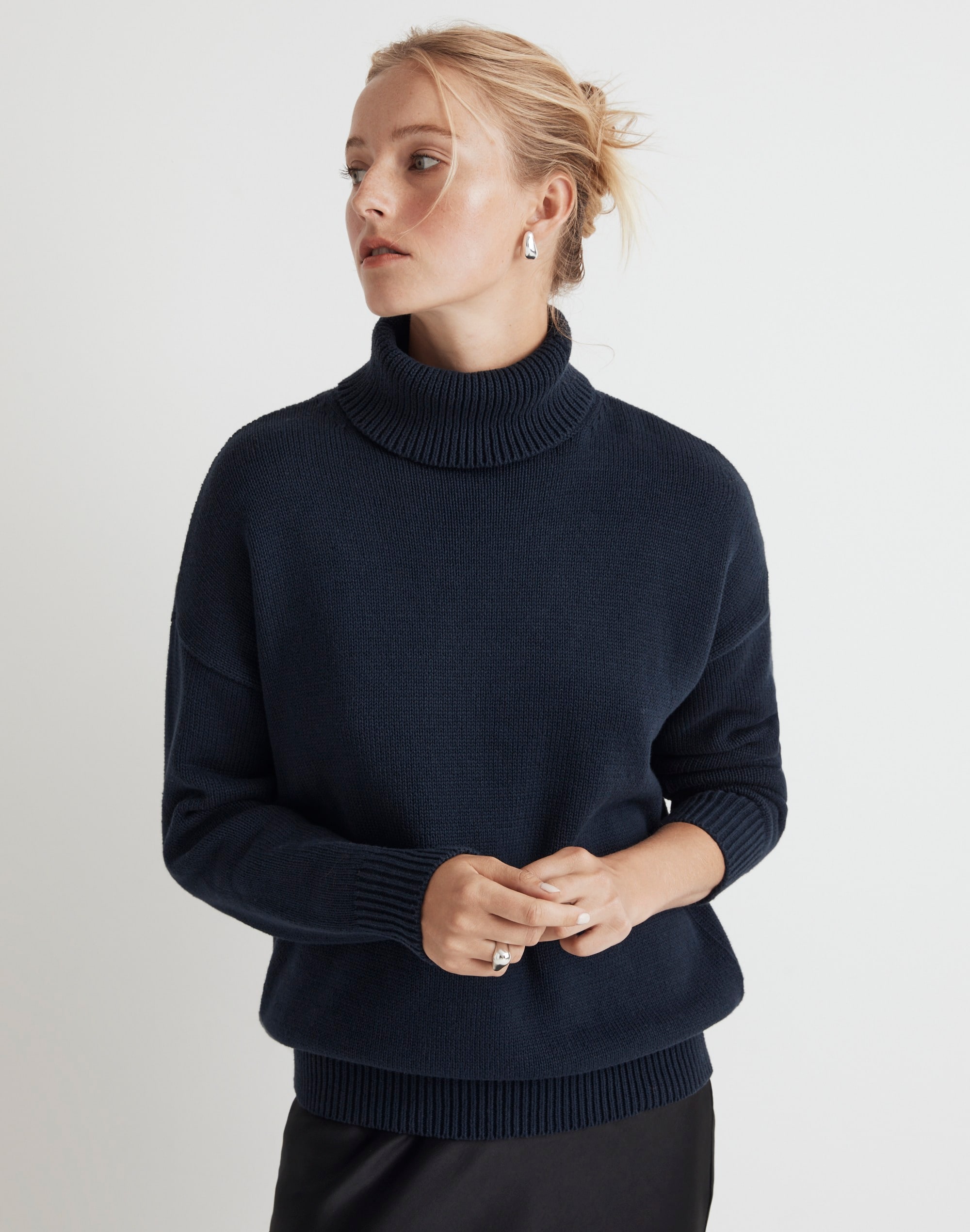 Ribbed Turtleneck Sweater
