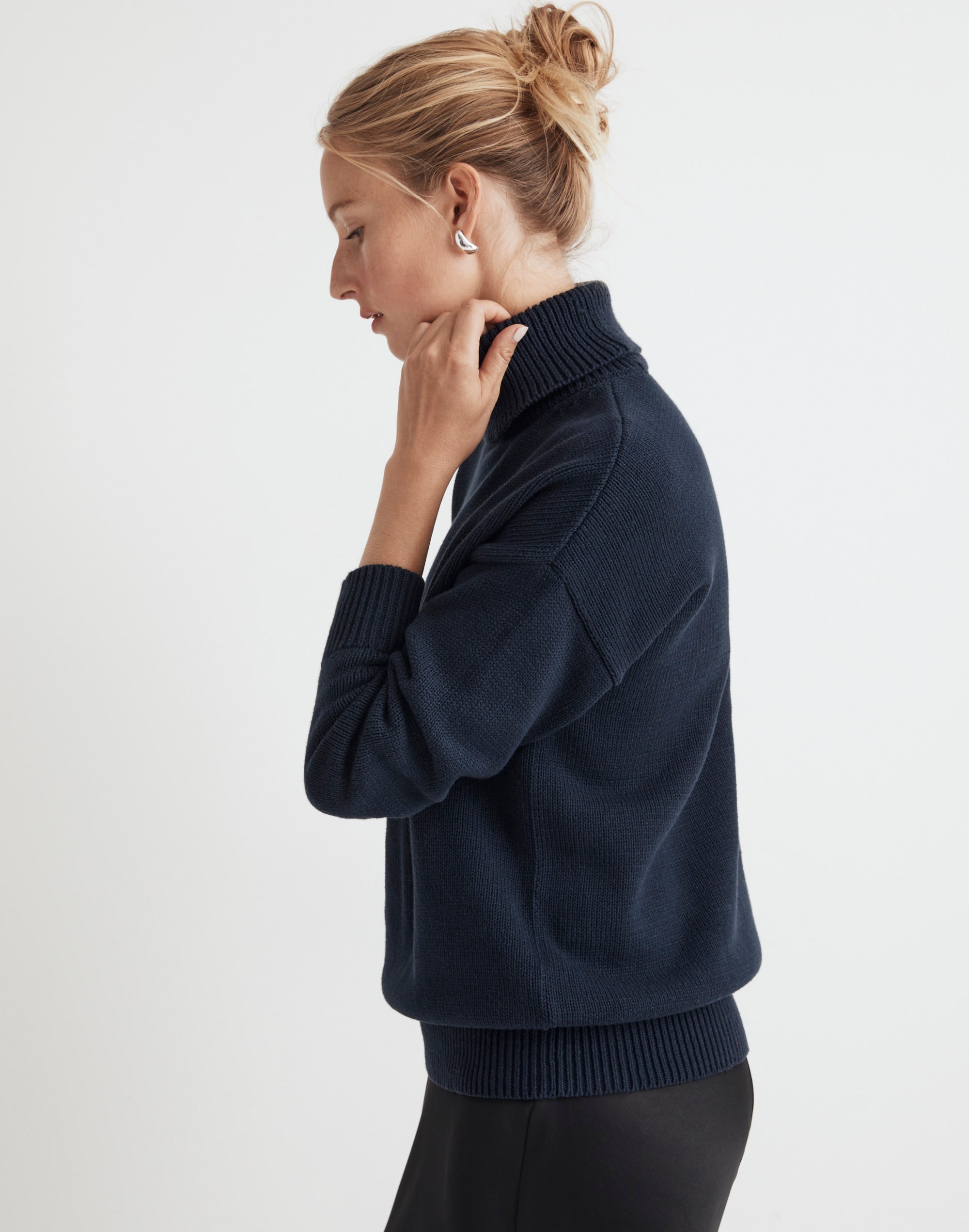 Ribbed Turtleneck Sweater