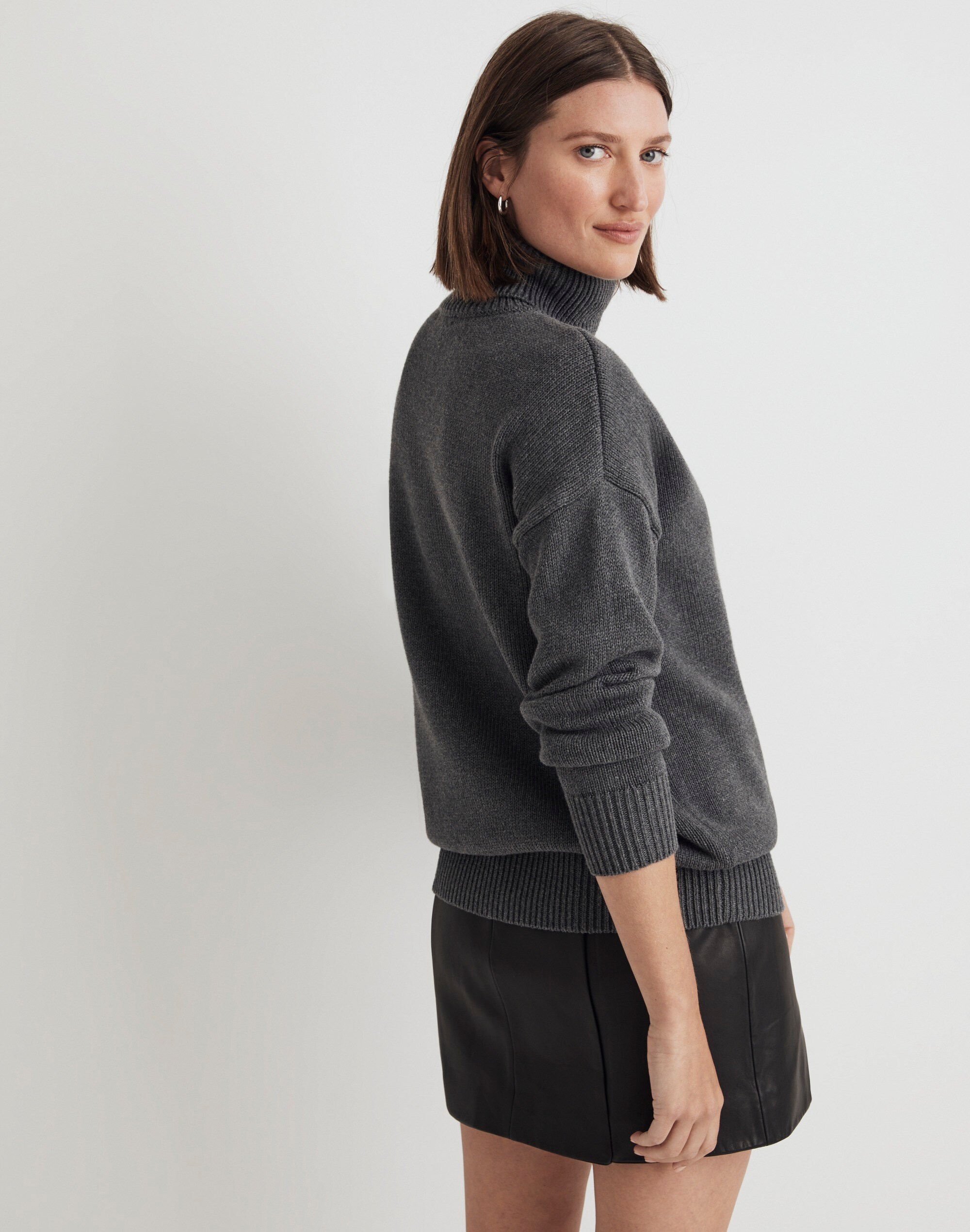 Ribbed Turtleneck Sweater