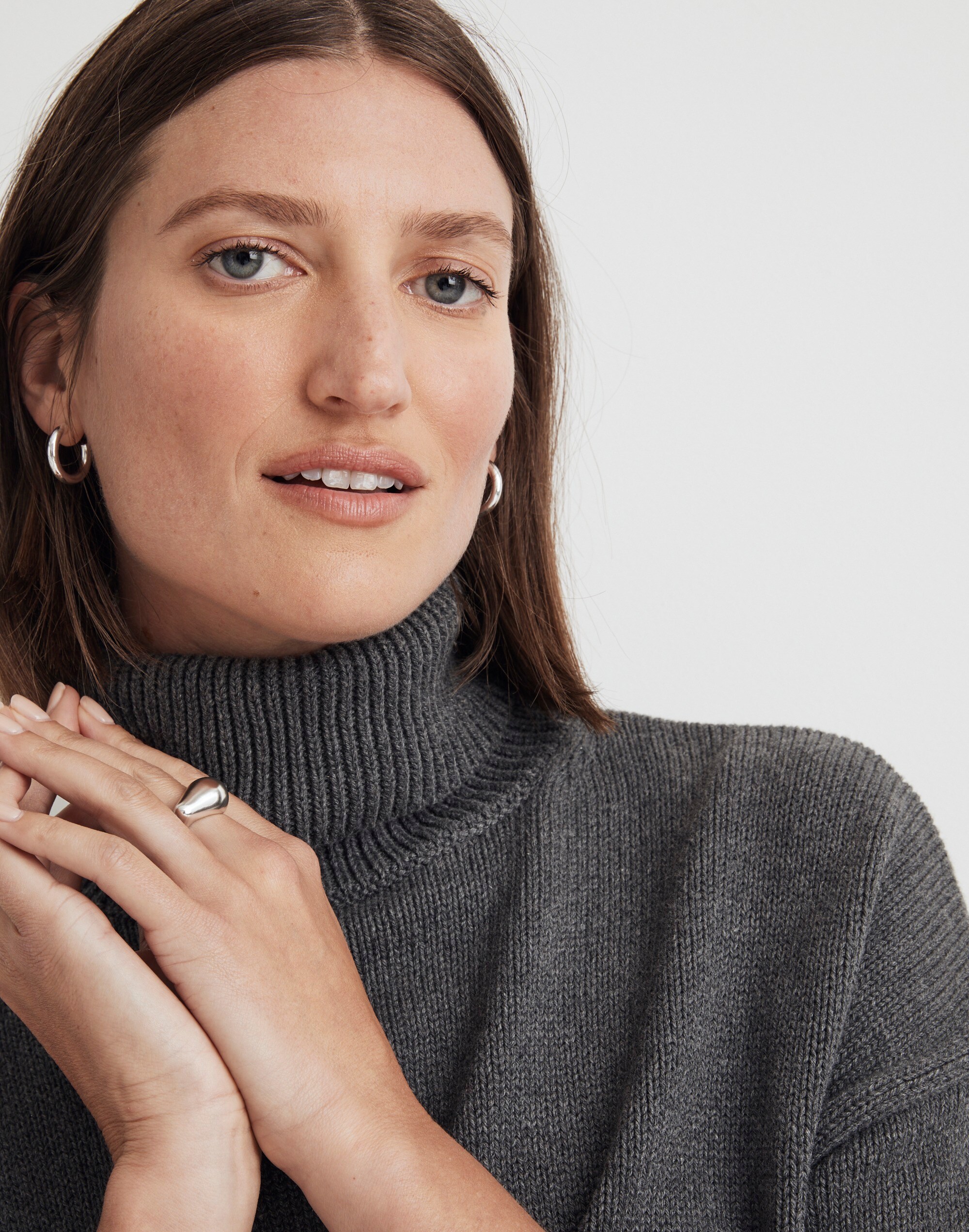 Ribbed Turtleneck Sweater