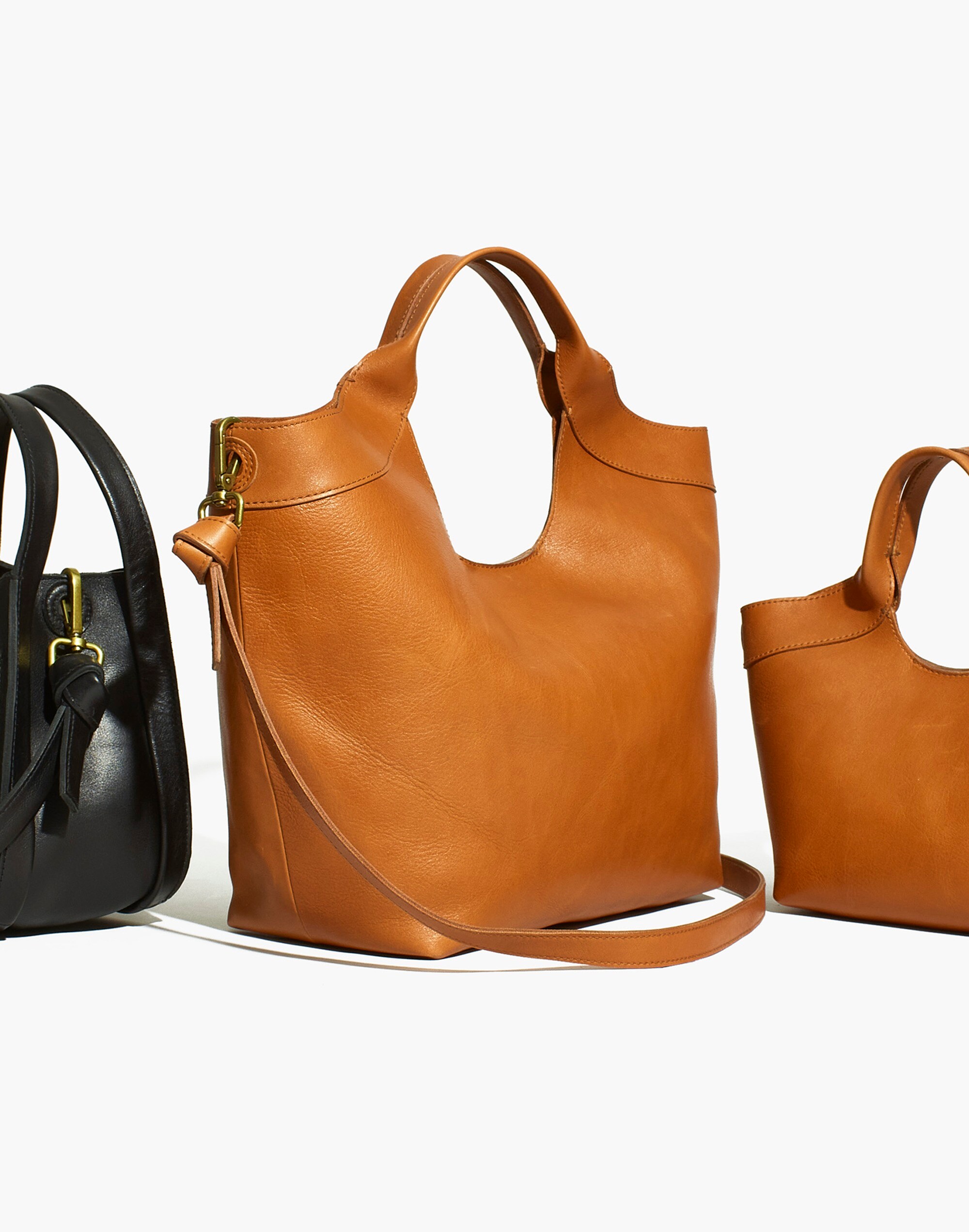 The Sydney Cutout Tote in Leather