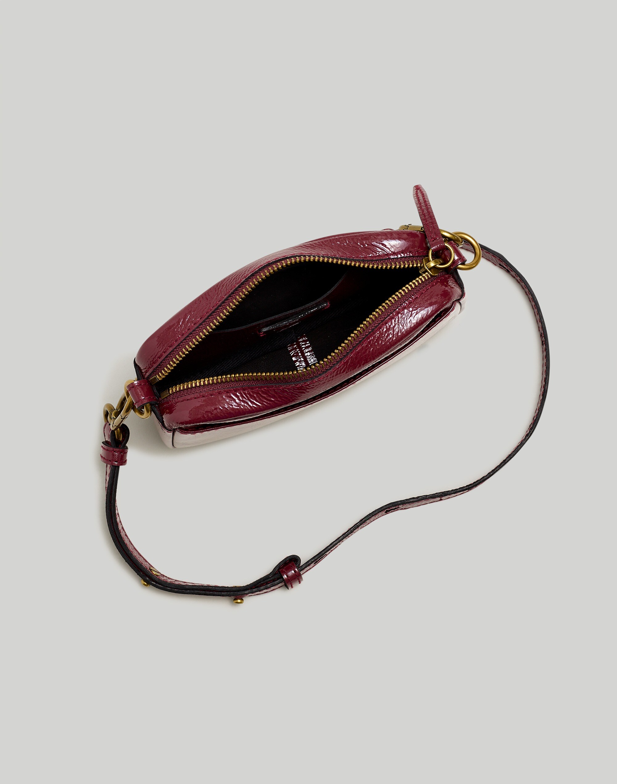 The Leather Carabiner Mini Crossbody Bag