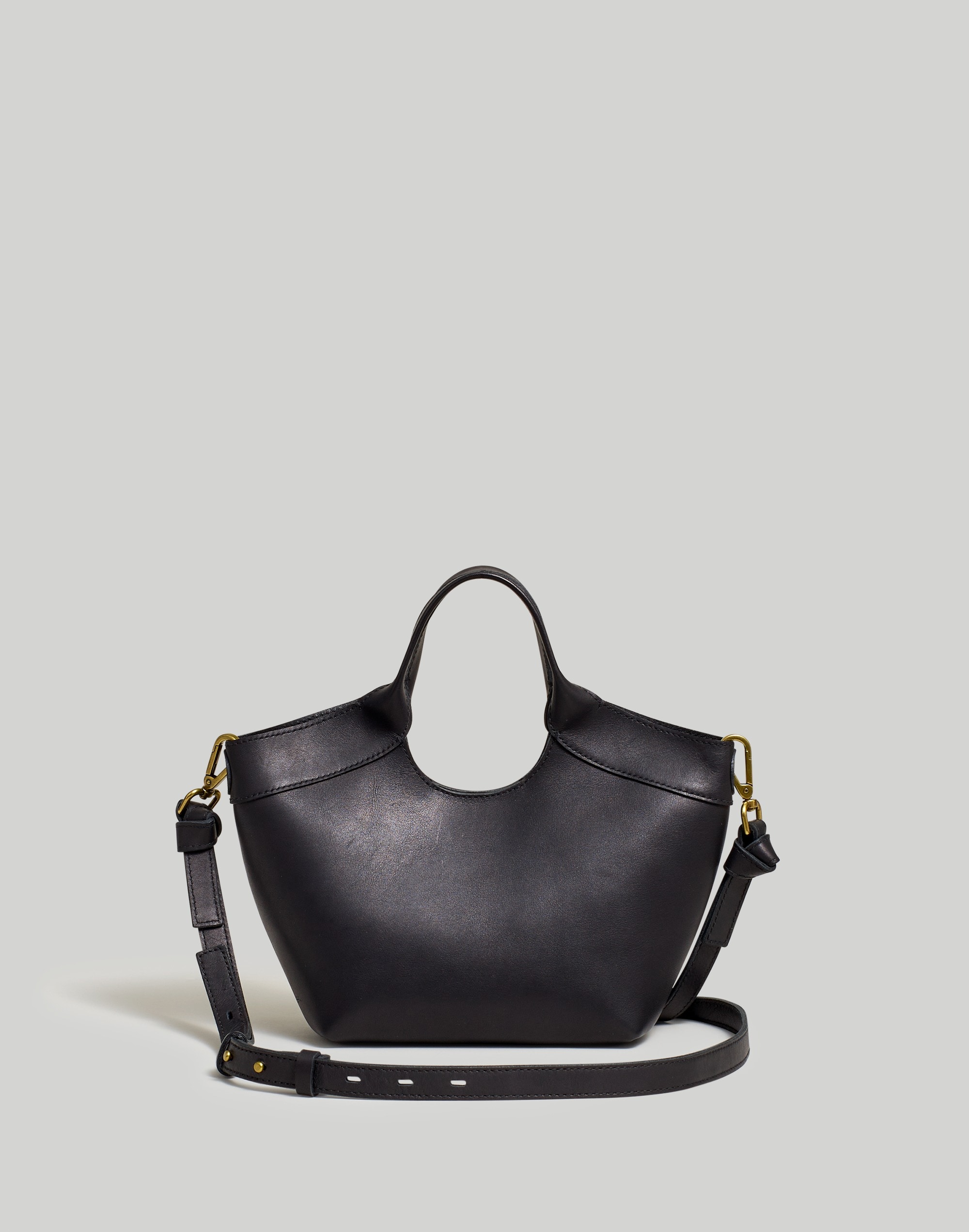 the mini sydney cutout tote in leather