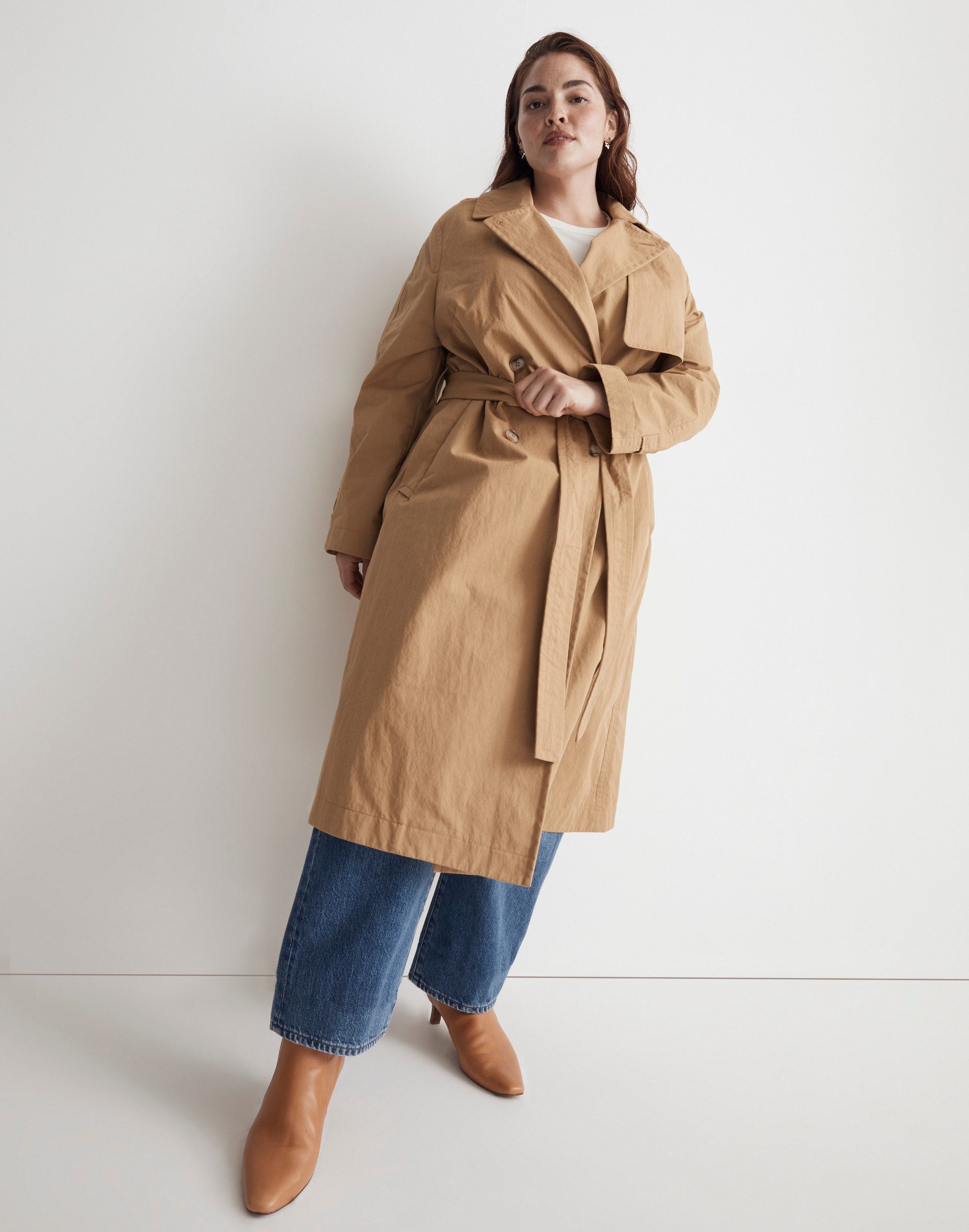 the plus signature trench coat