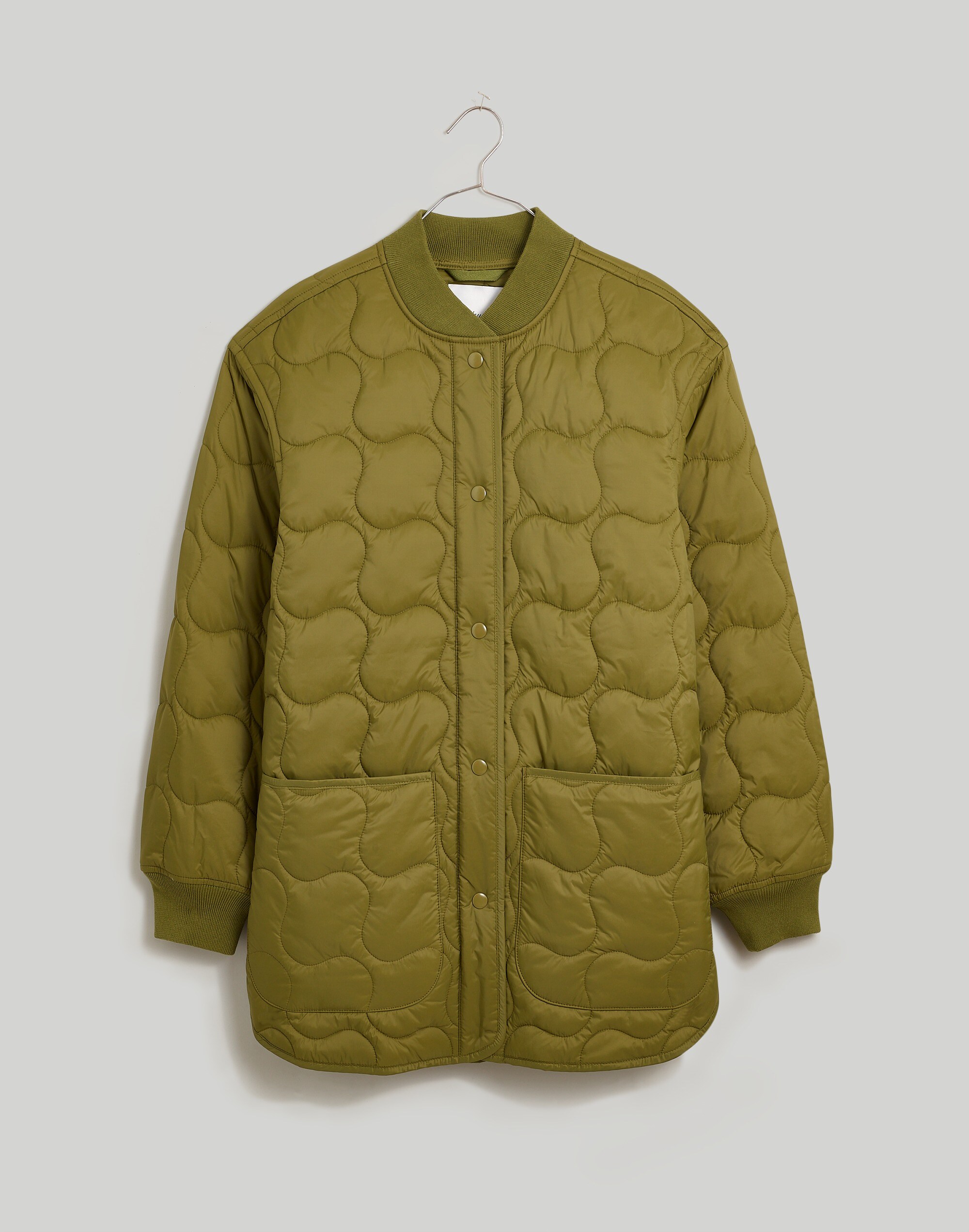 Plus Quilted Oversized Bomber Jacket
