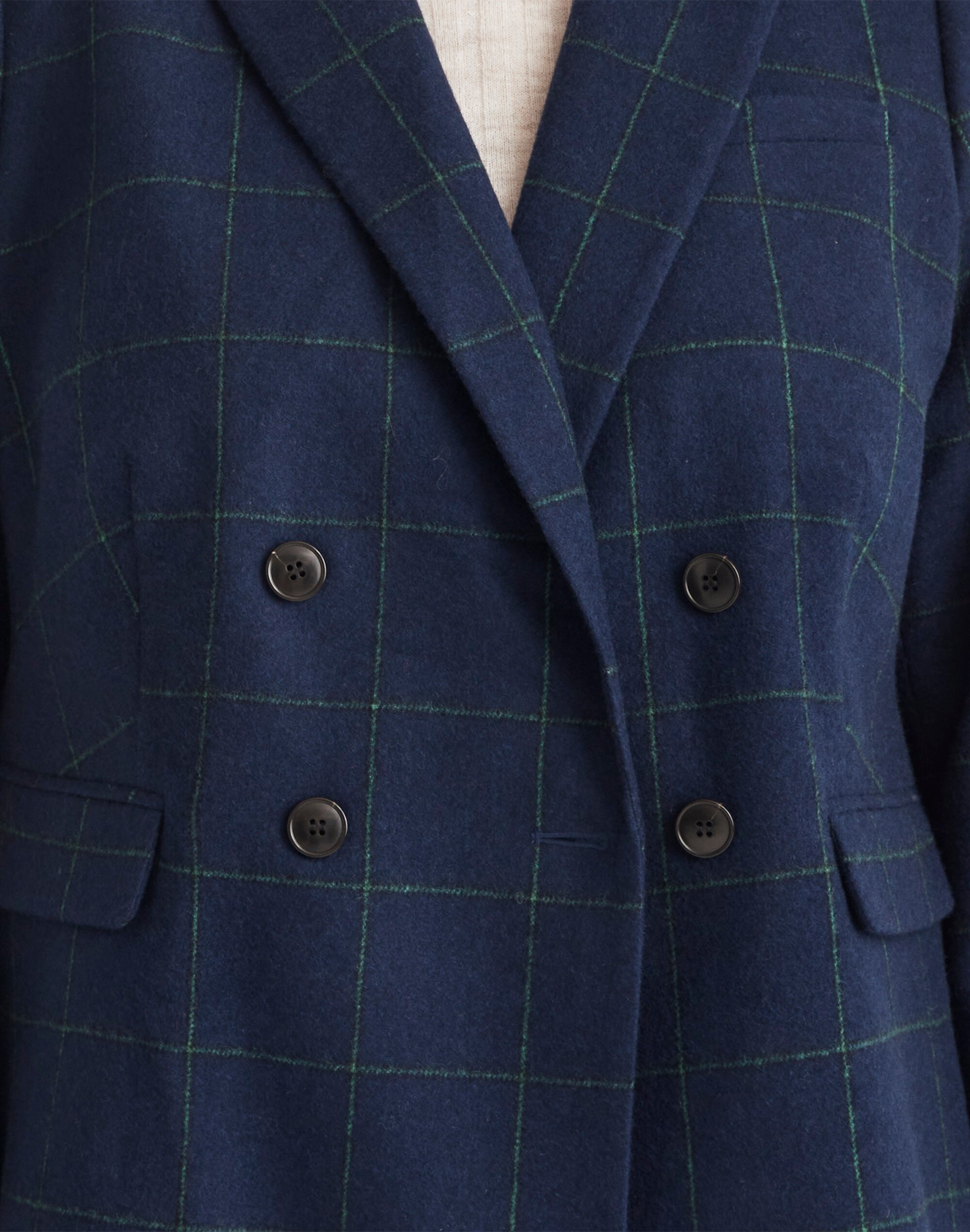 The Plus Rosedale Blazer in Plaid