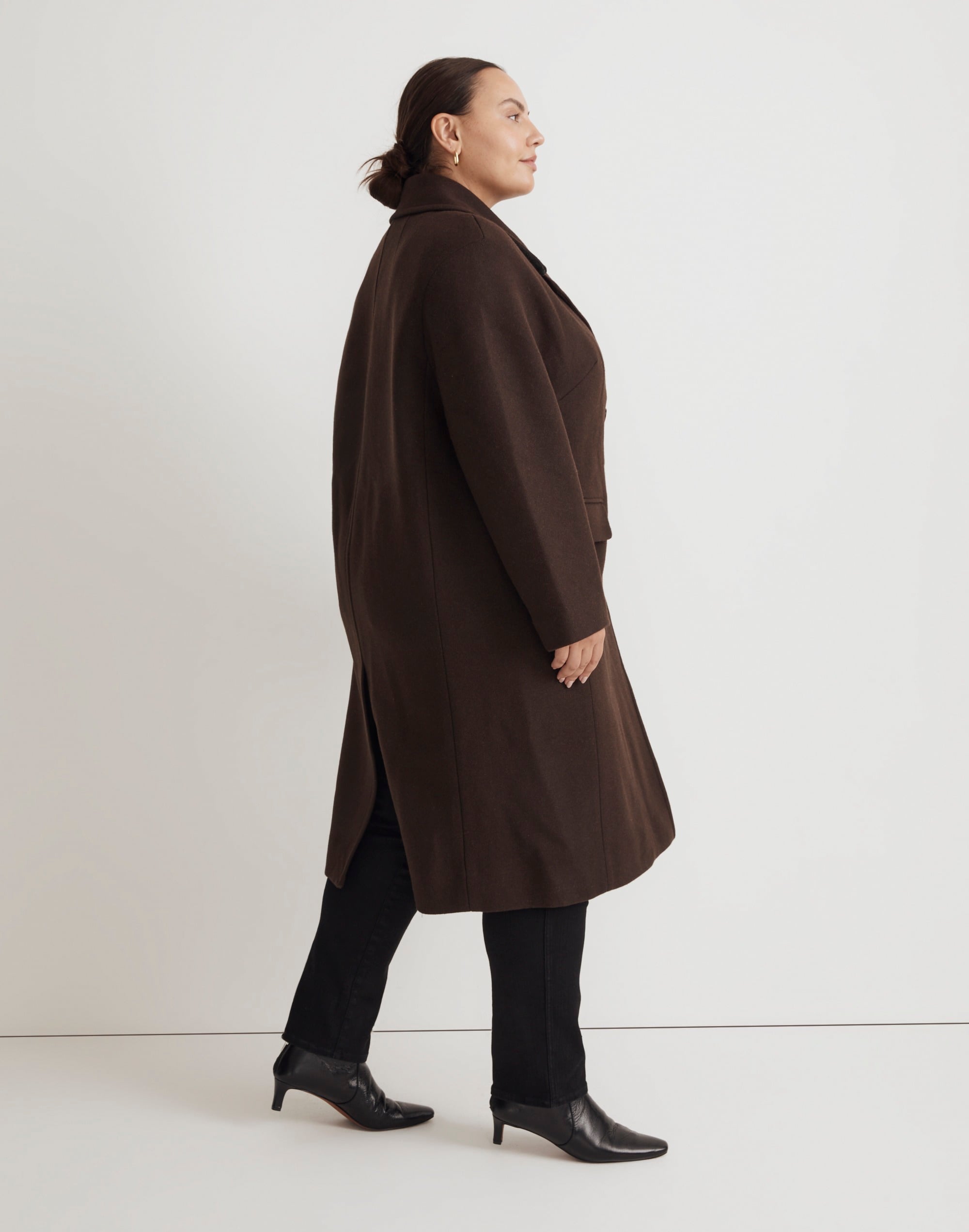 The Plus Gianna Coat in Plaid Insuluxe Fabric